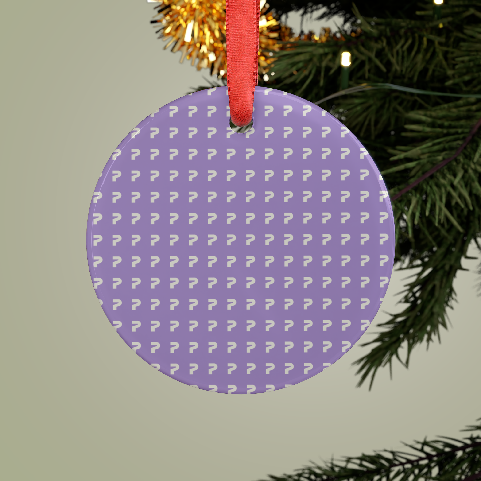 Acrylic Ornament with Ribbon