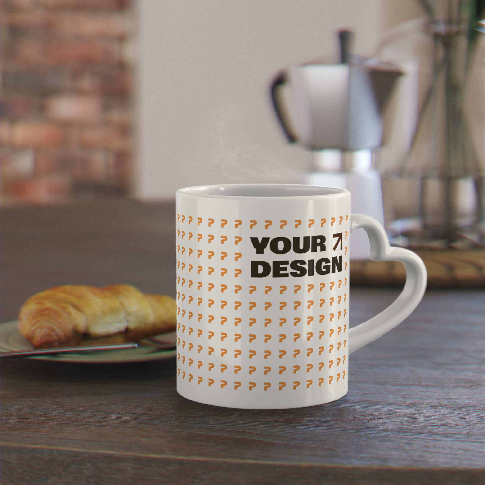 Heart-Shaped Mug