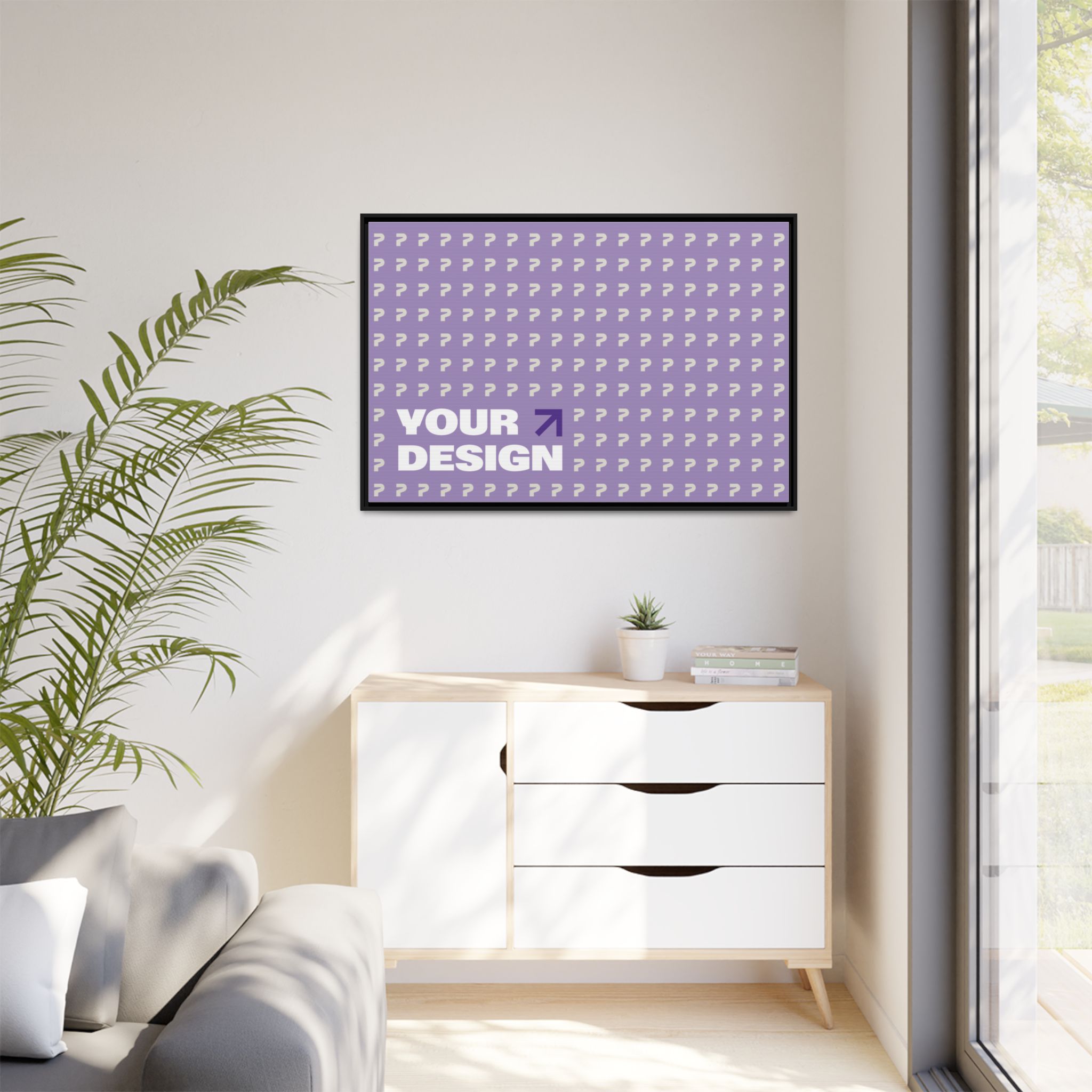 Matte Canvas, Framed, Multi-Color | Custom Printing - Printify