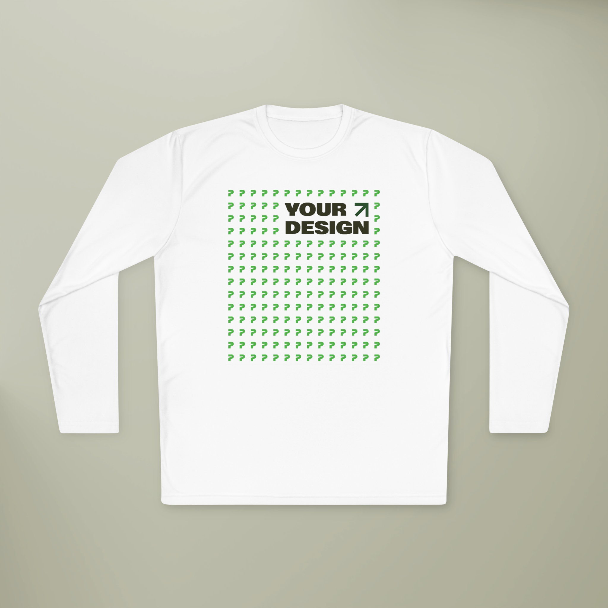 【BAON】[unisex] Kyla Pigment Printing Over Long Sleeve Tee Basic Long Sleeve Tee | Custom Printing - Printify