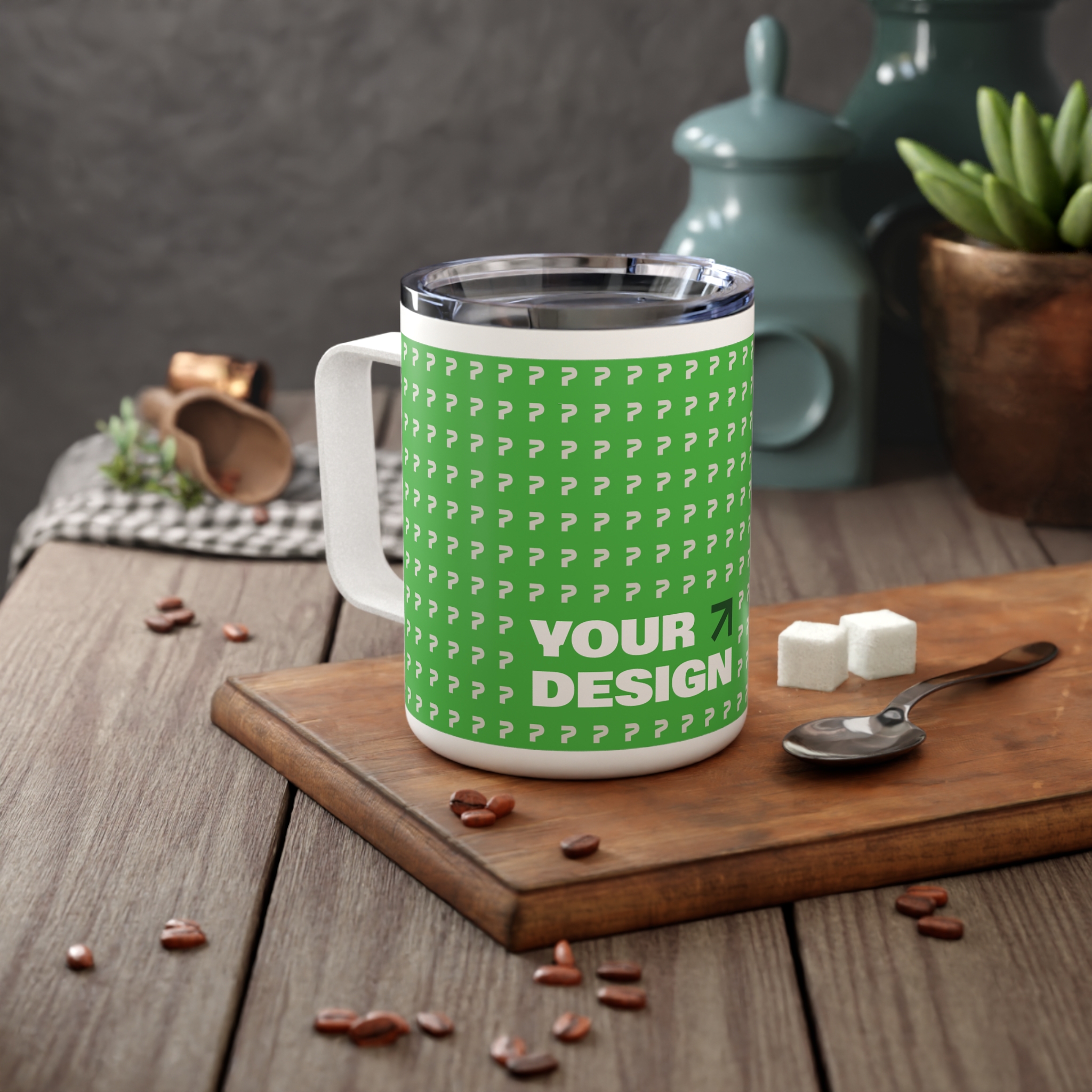 Insulated Coffee Mug, 10oz 