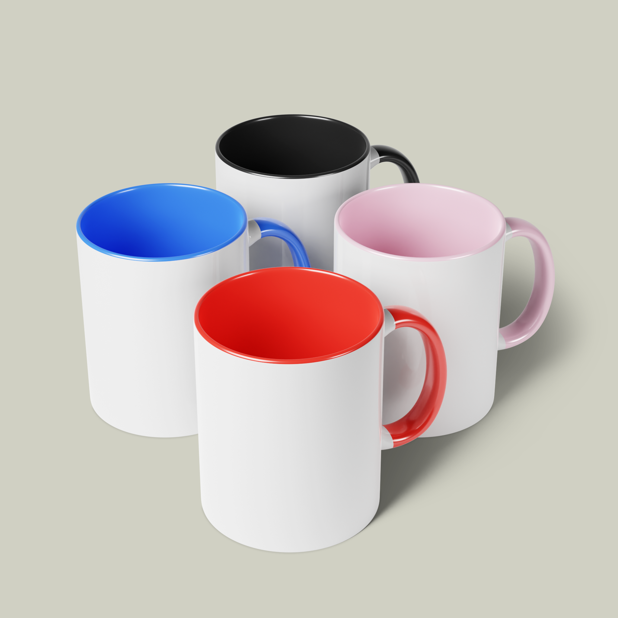 Colorful Accent Mugs, 11ozDesign
