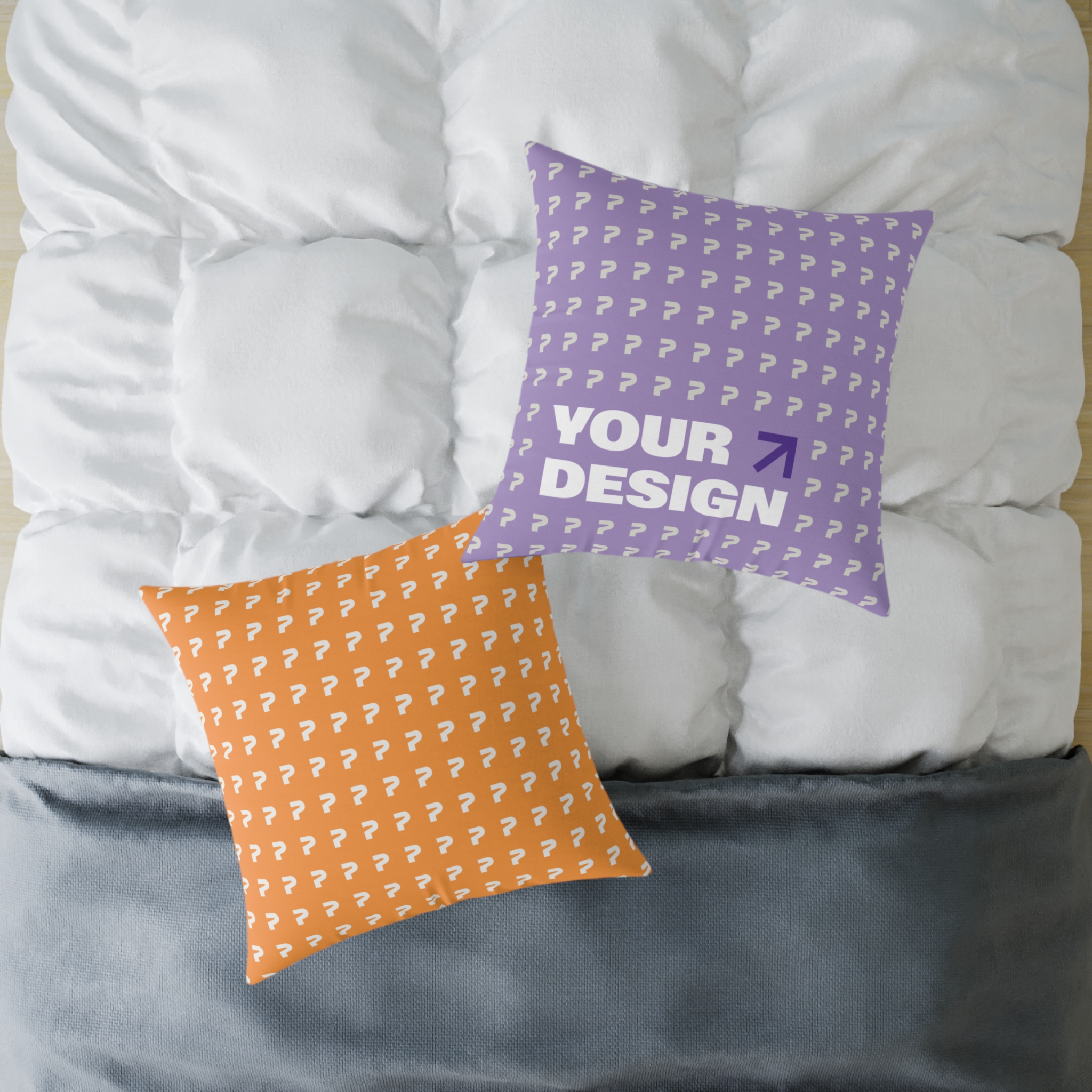 Square Poly Canvas Pillow
