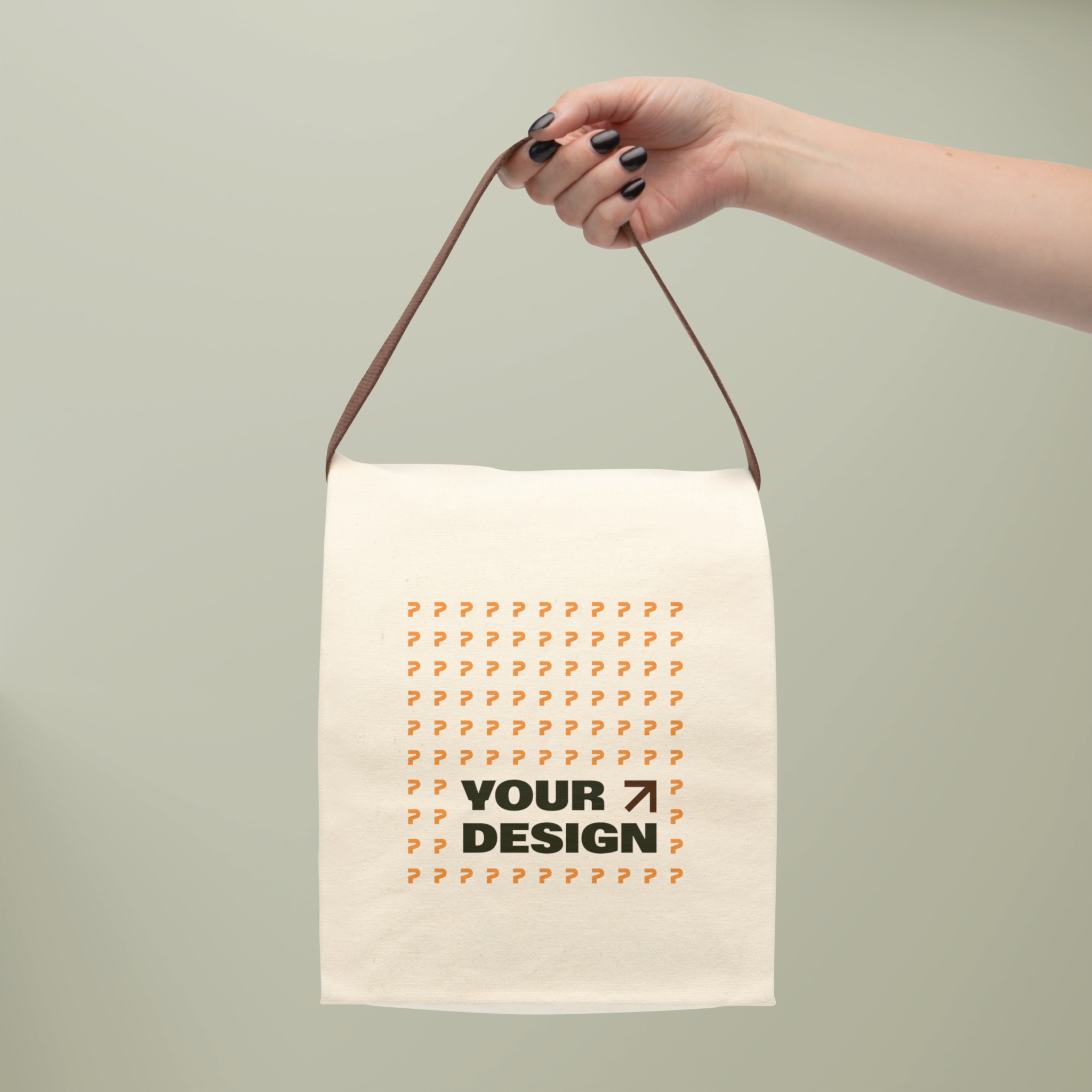 Graphic canvas lunch tote hot sale