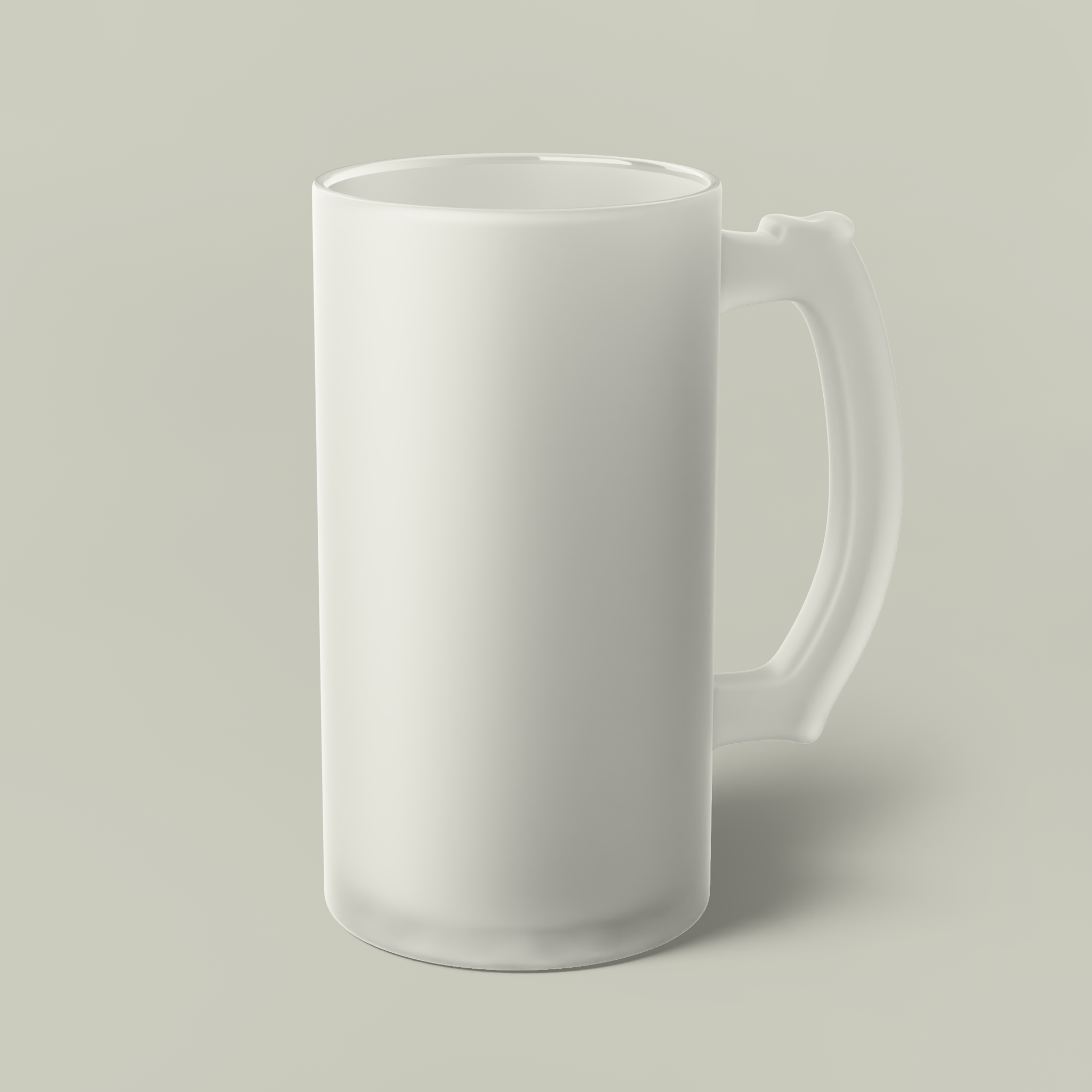 Frosted Glass Beer MugDesign