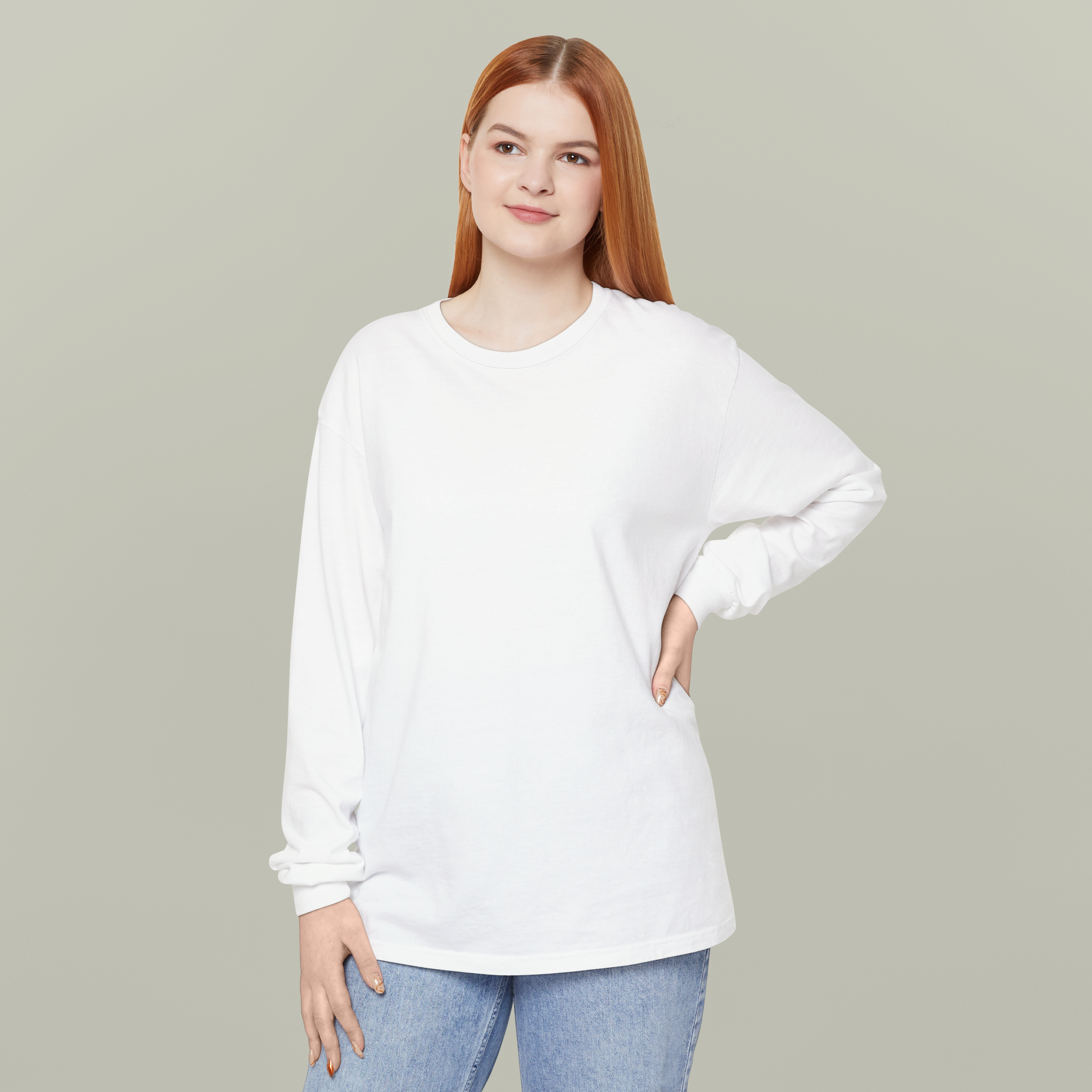 Unisex Garment-dyed Long Sleeve T-Shirt
