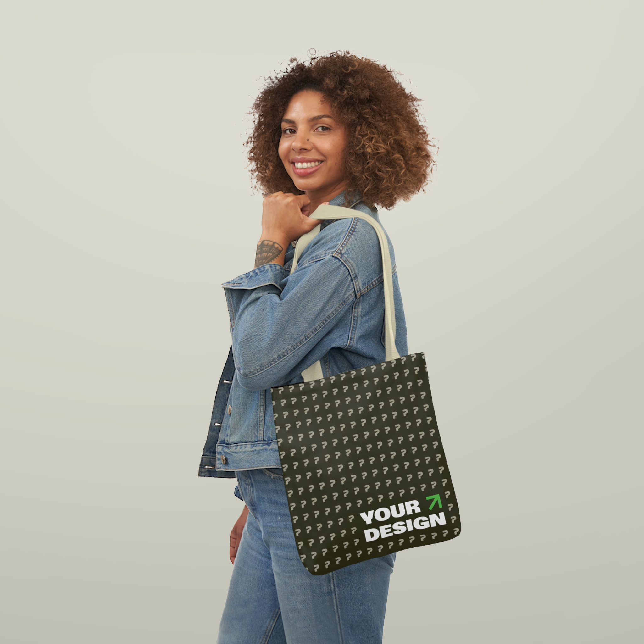 Canvas Tote Bag, 5-Color Straps