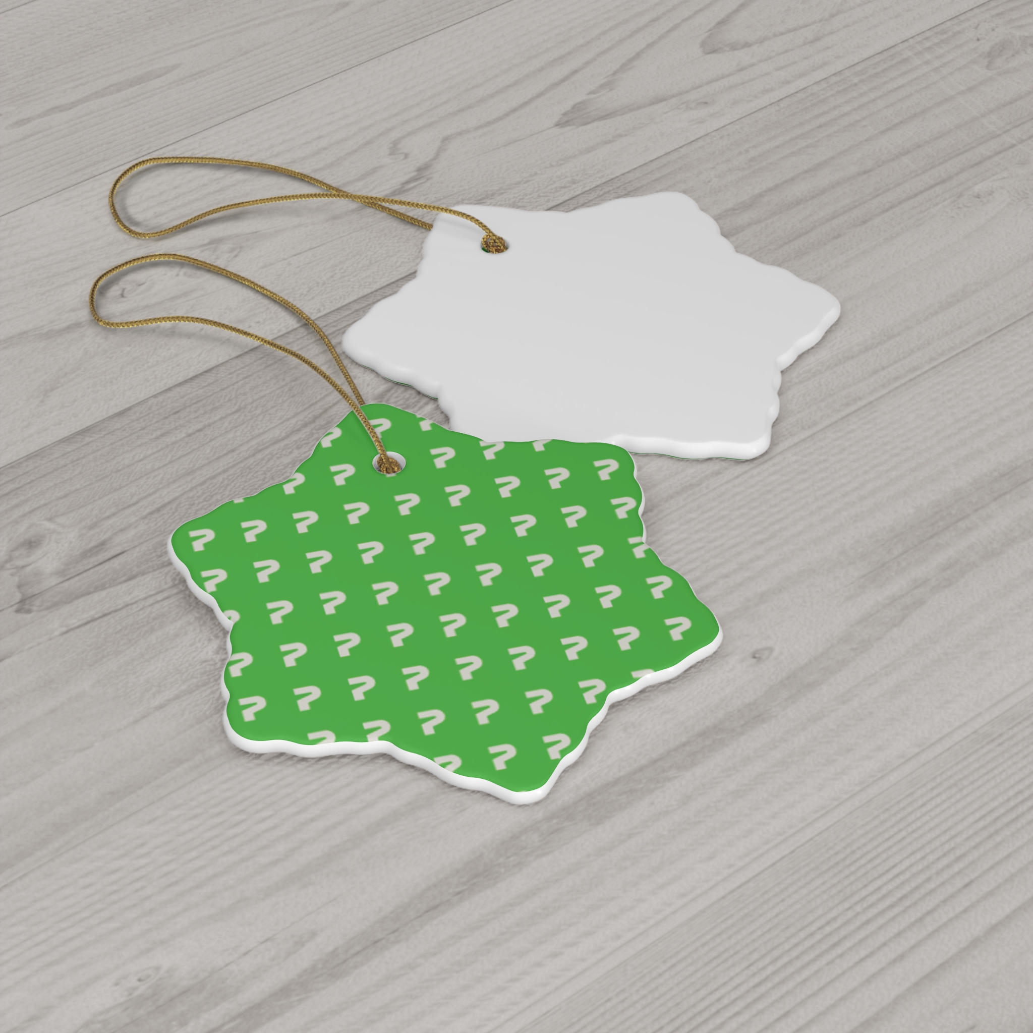 Ceramic Ornament, 4 Shapes