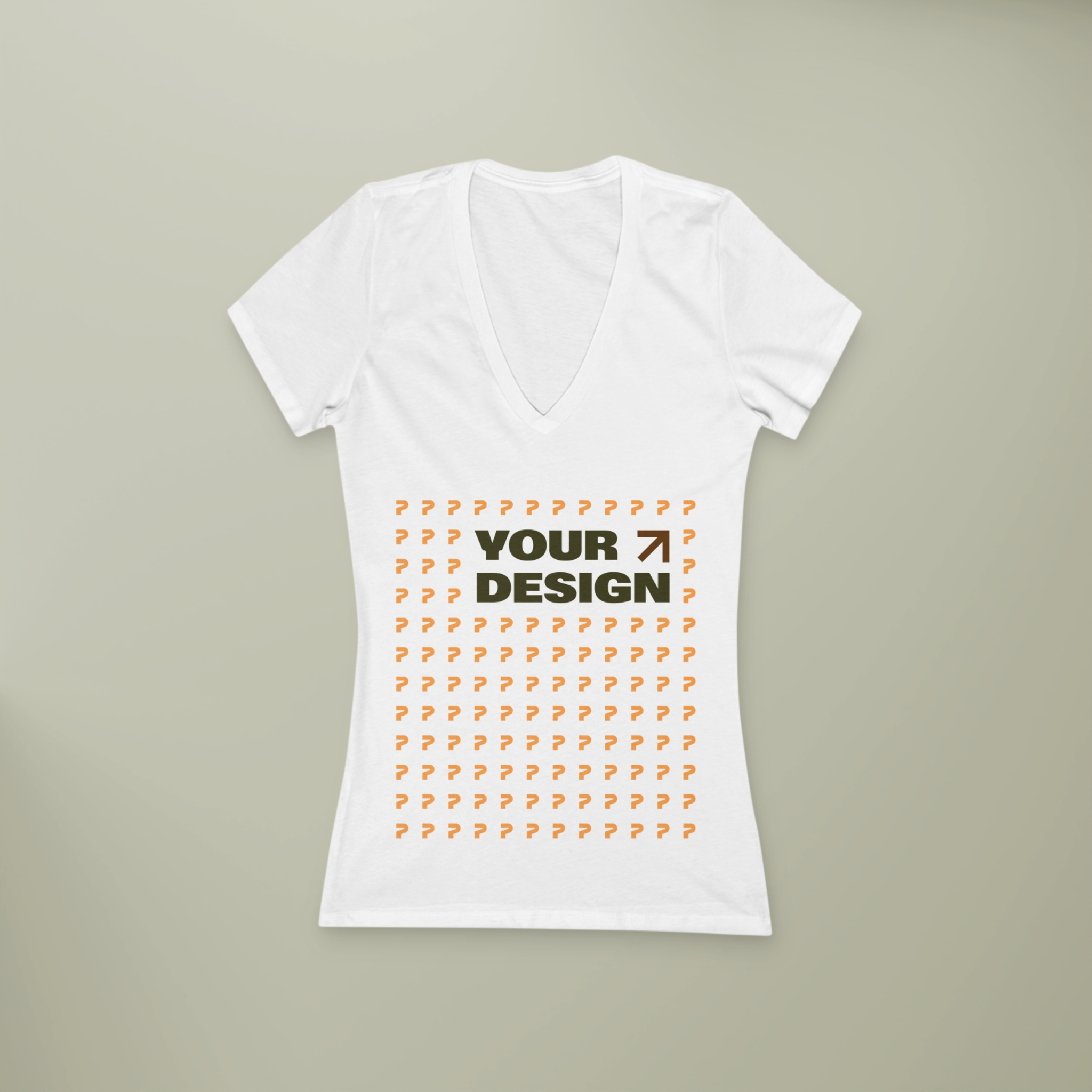 Women's Jersey Short Sleeve Deep V-Neck Tee