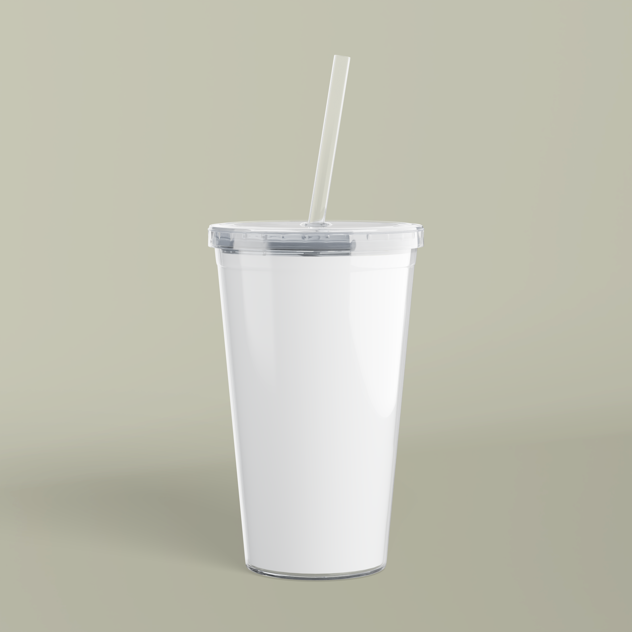 Plastic Tumbler with StrawDesign