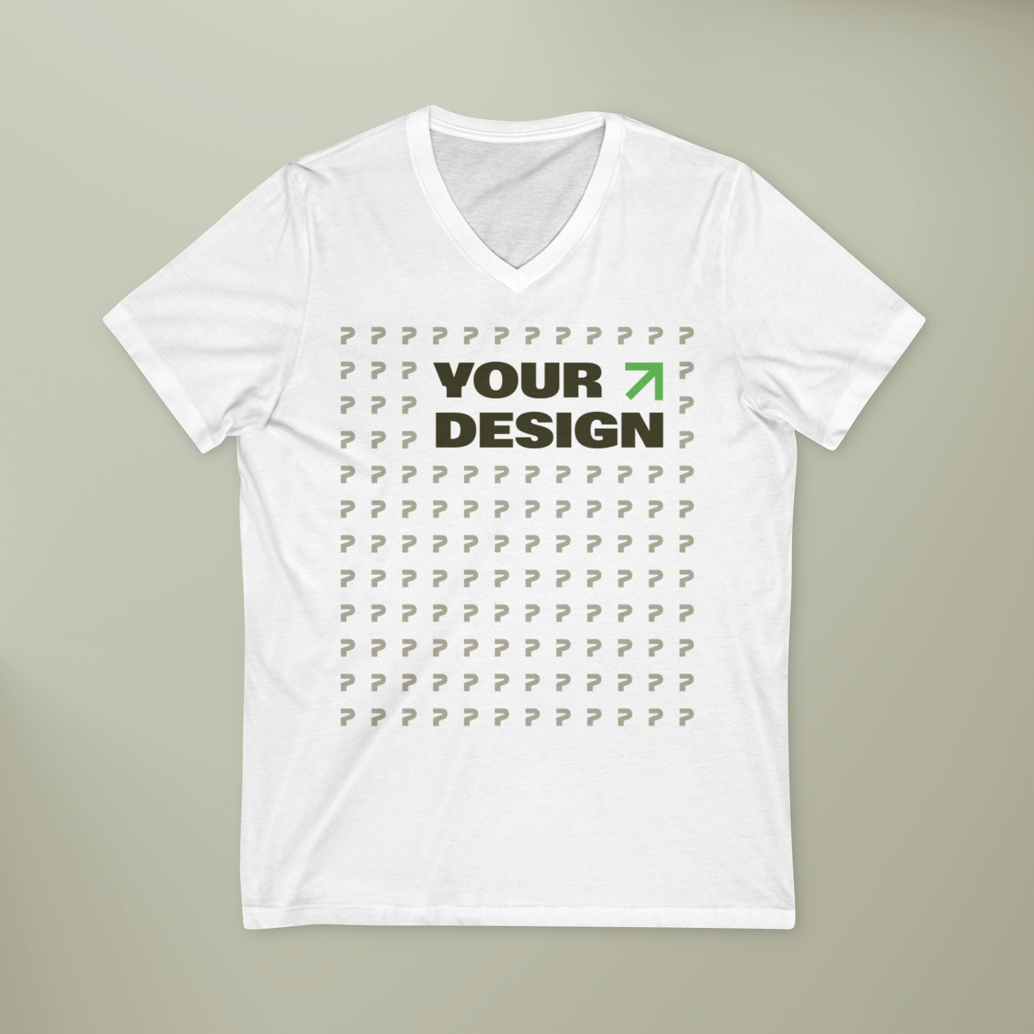 Unisex Jersey Short Sleeve V-Neck Tee