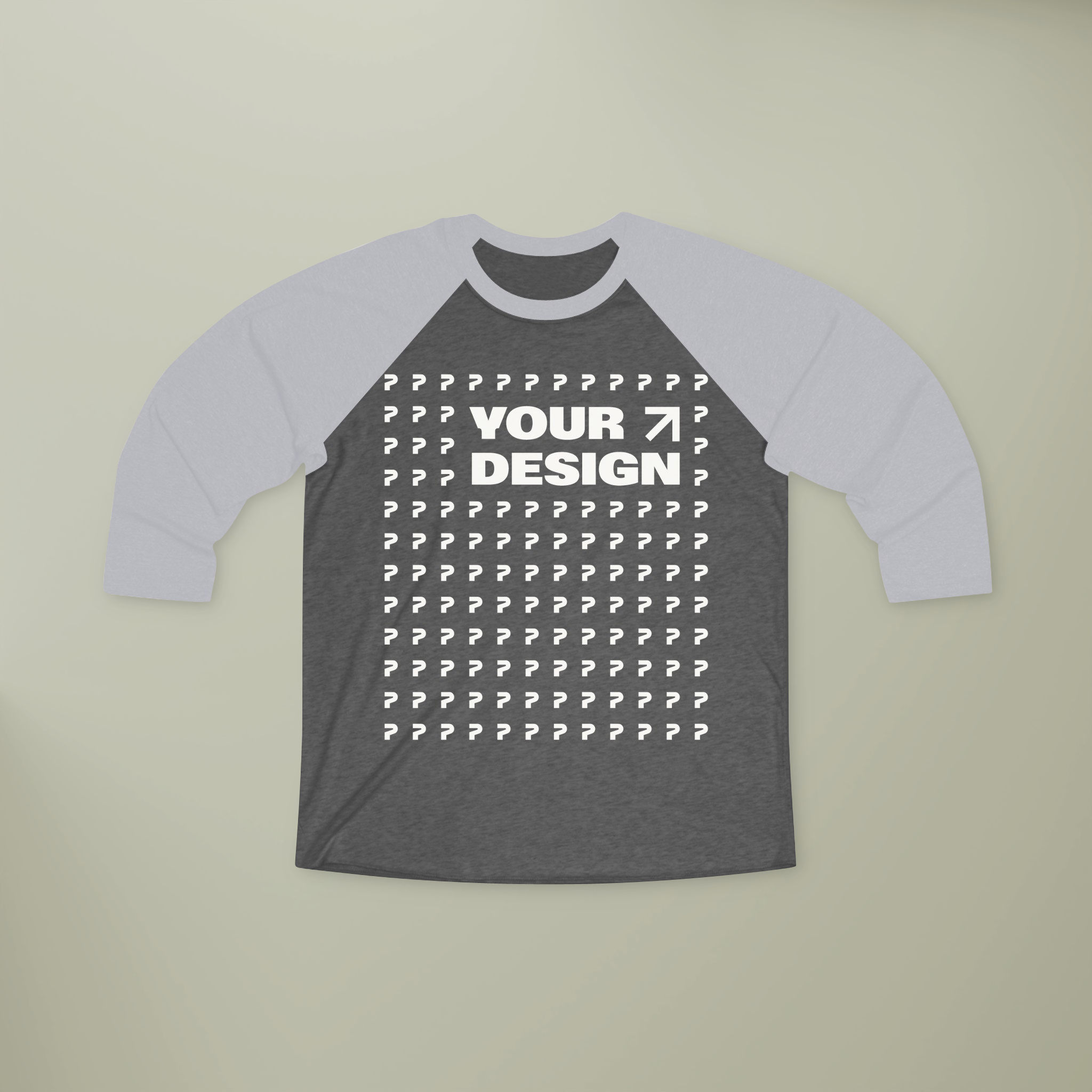 Unisex Tri-Blend 3\4 Raglan Tee