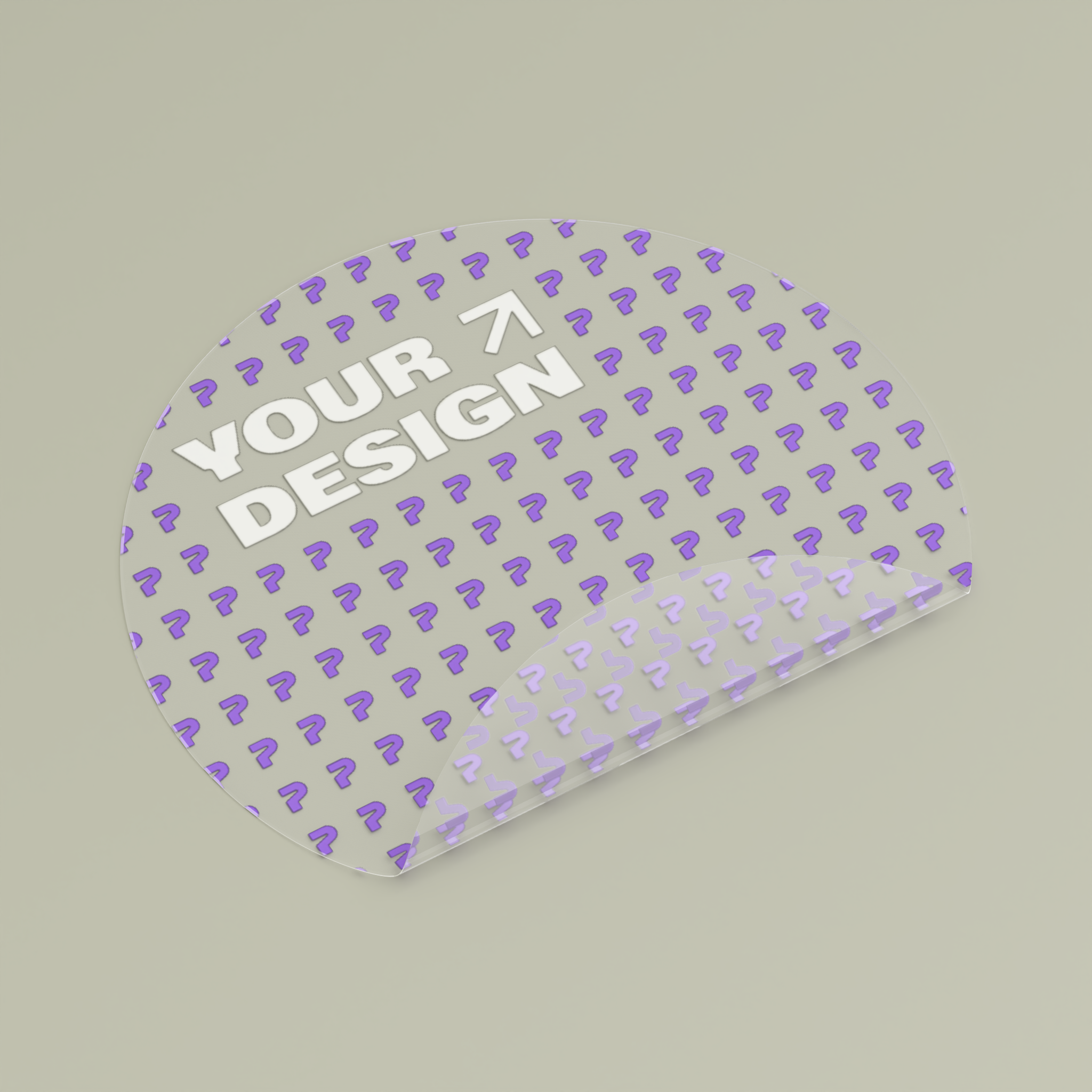 Transparent Outdoor Stickers, Round, 1pcs