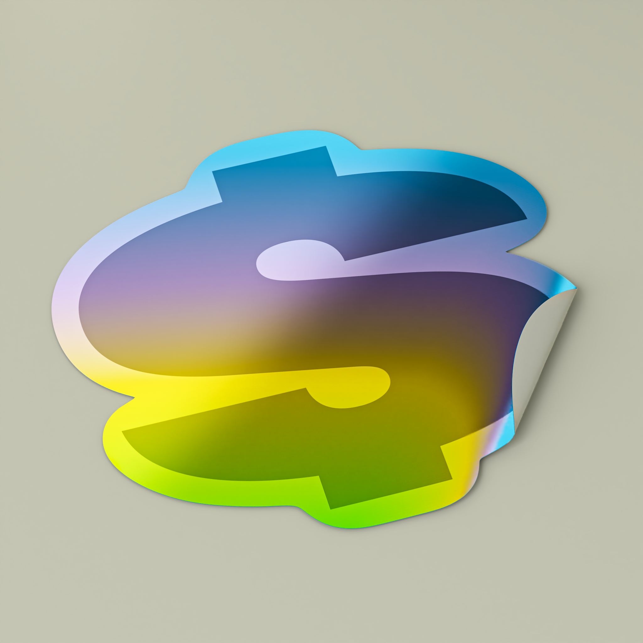 Holographic Die-cut StickersDesign