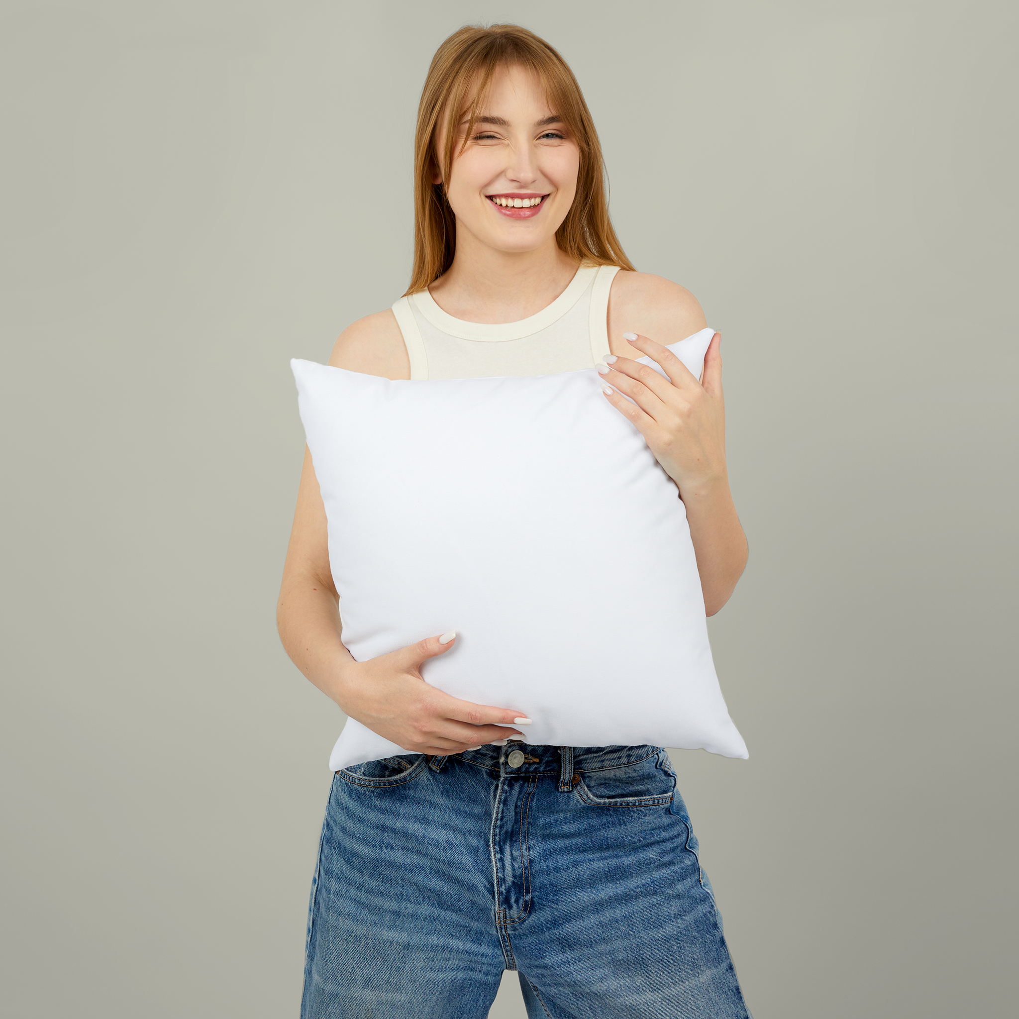 Spun Polyester Square Pillow - Thumbnail Image