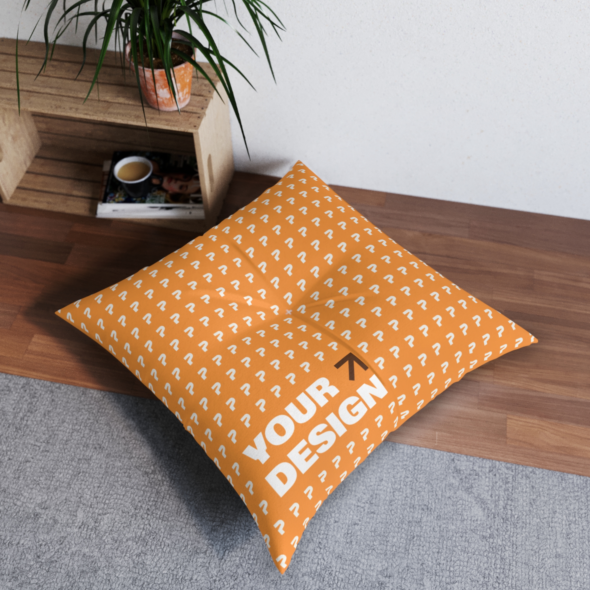 Tufted Floor Pillow, Square