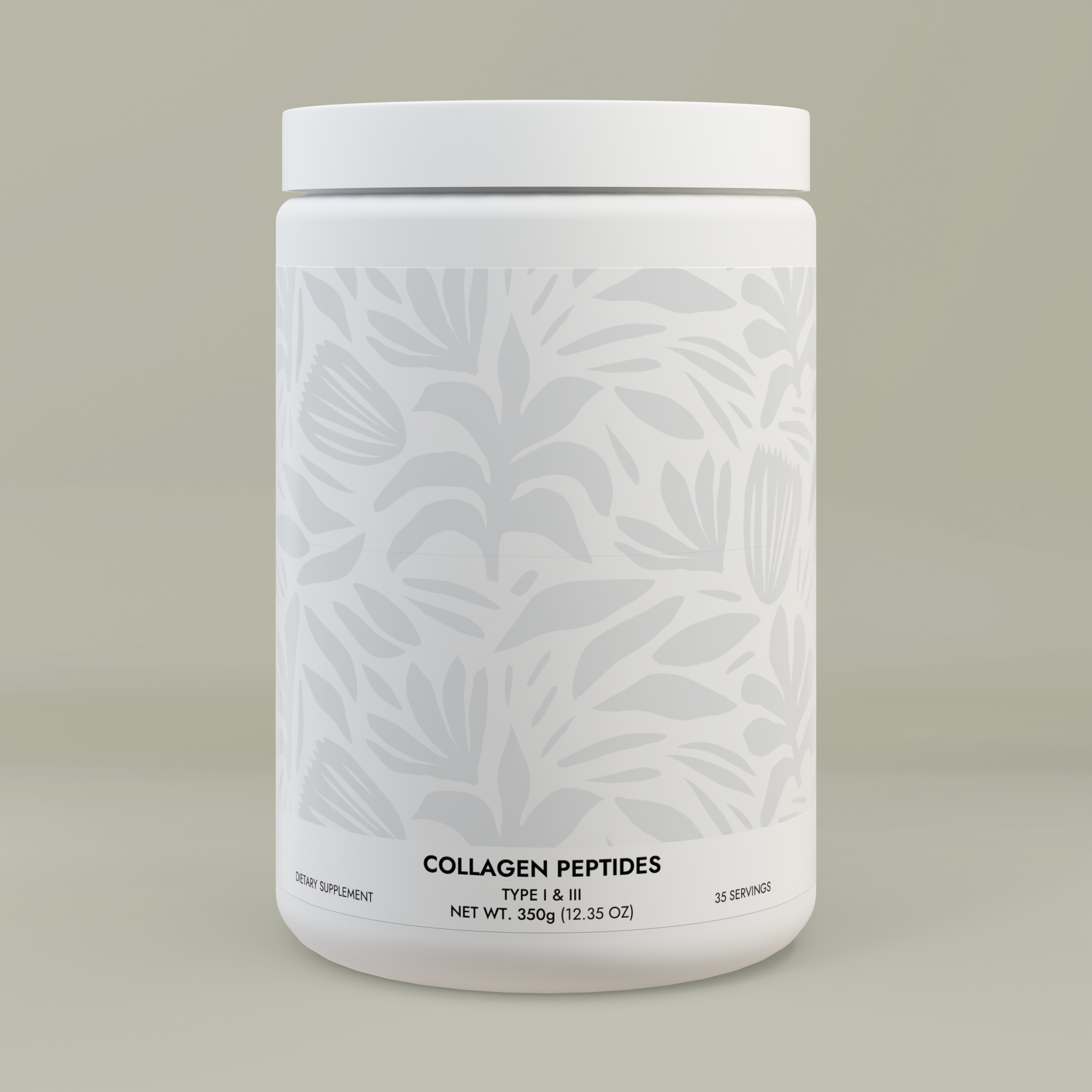 Collagen Peptides Type I & III Supplement (350g, 12.3oz)Design