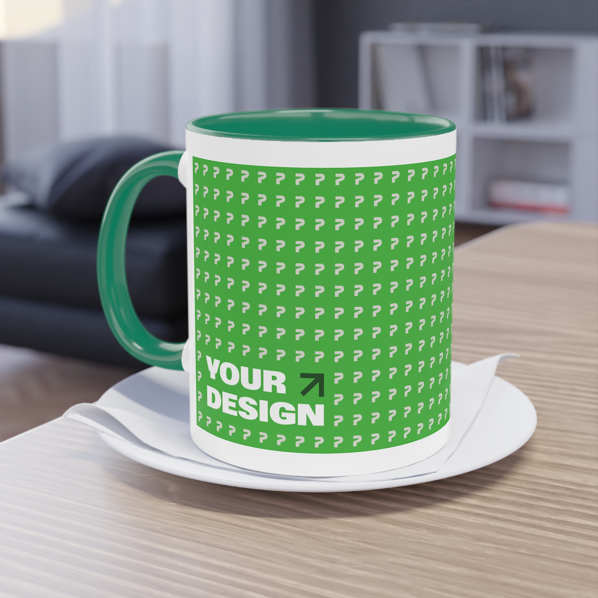 Two-Tone Coffee Mug, 11oz