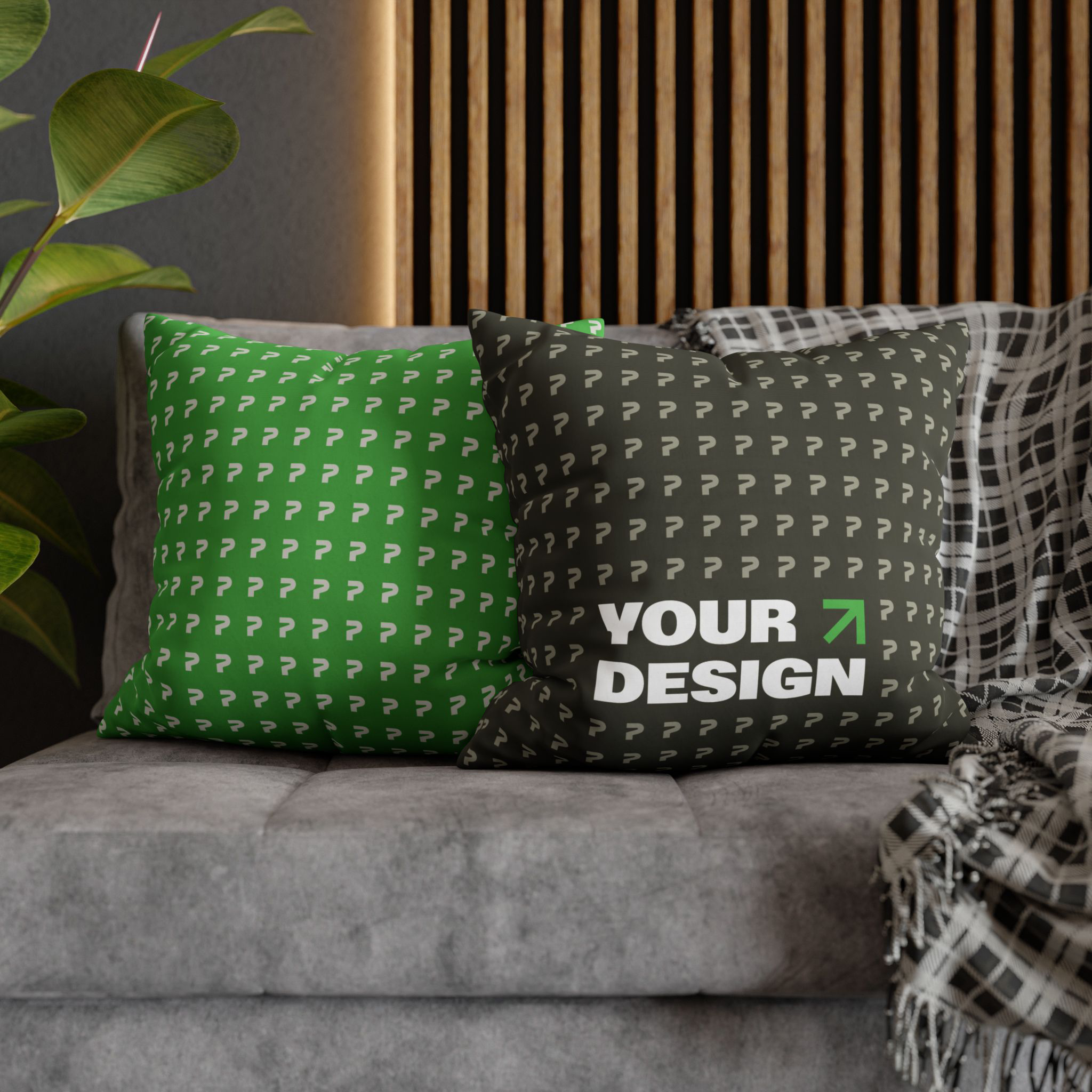 Square Poly Canvas Pillowcase - Thumbnail Image