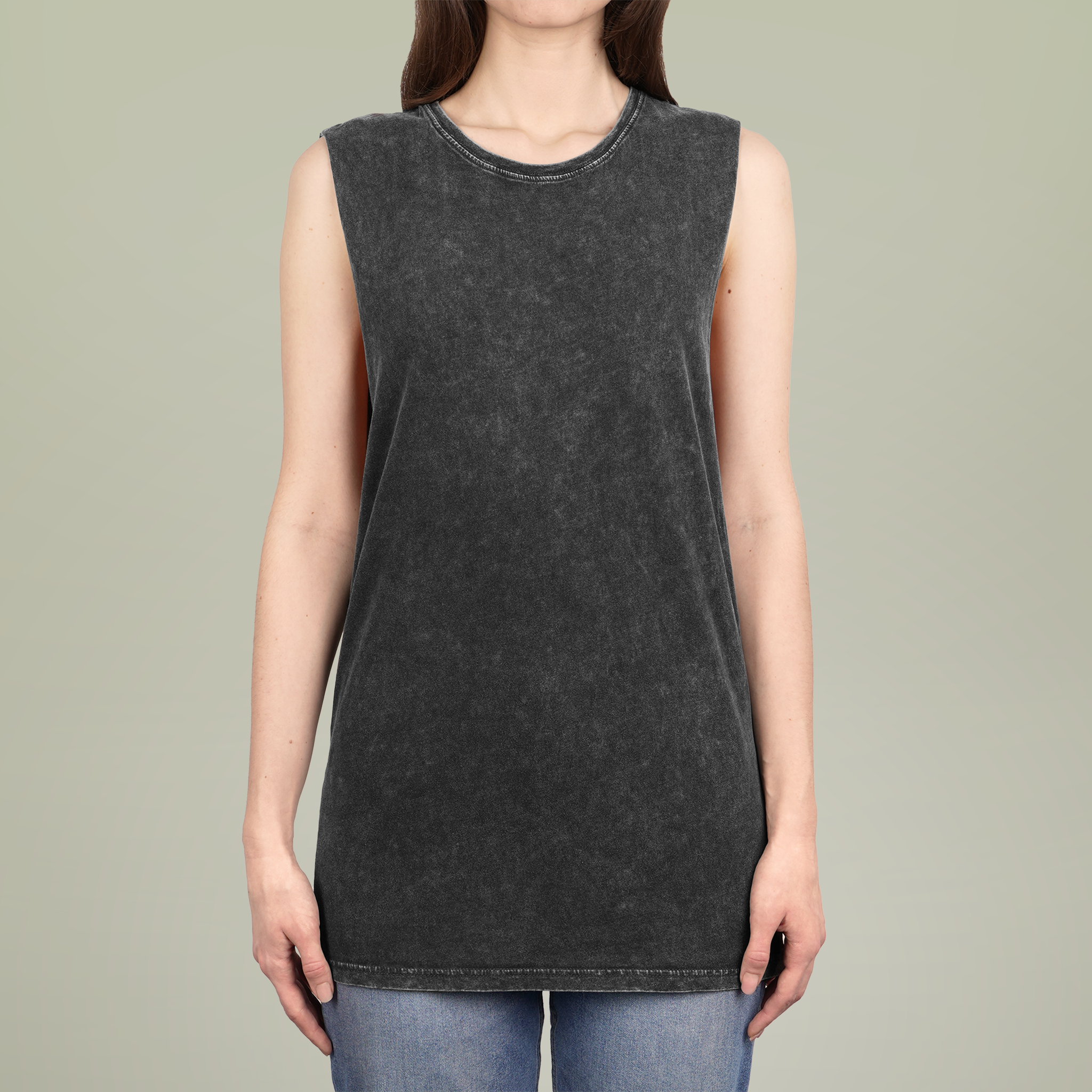 Unisex Stonewash Tank Top
