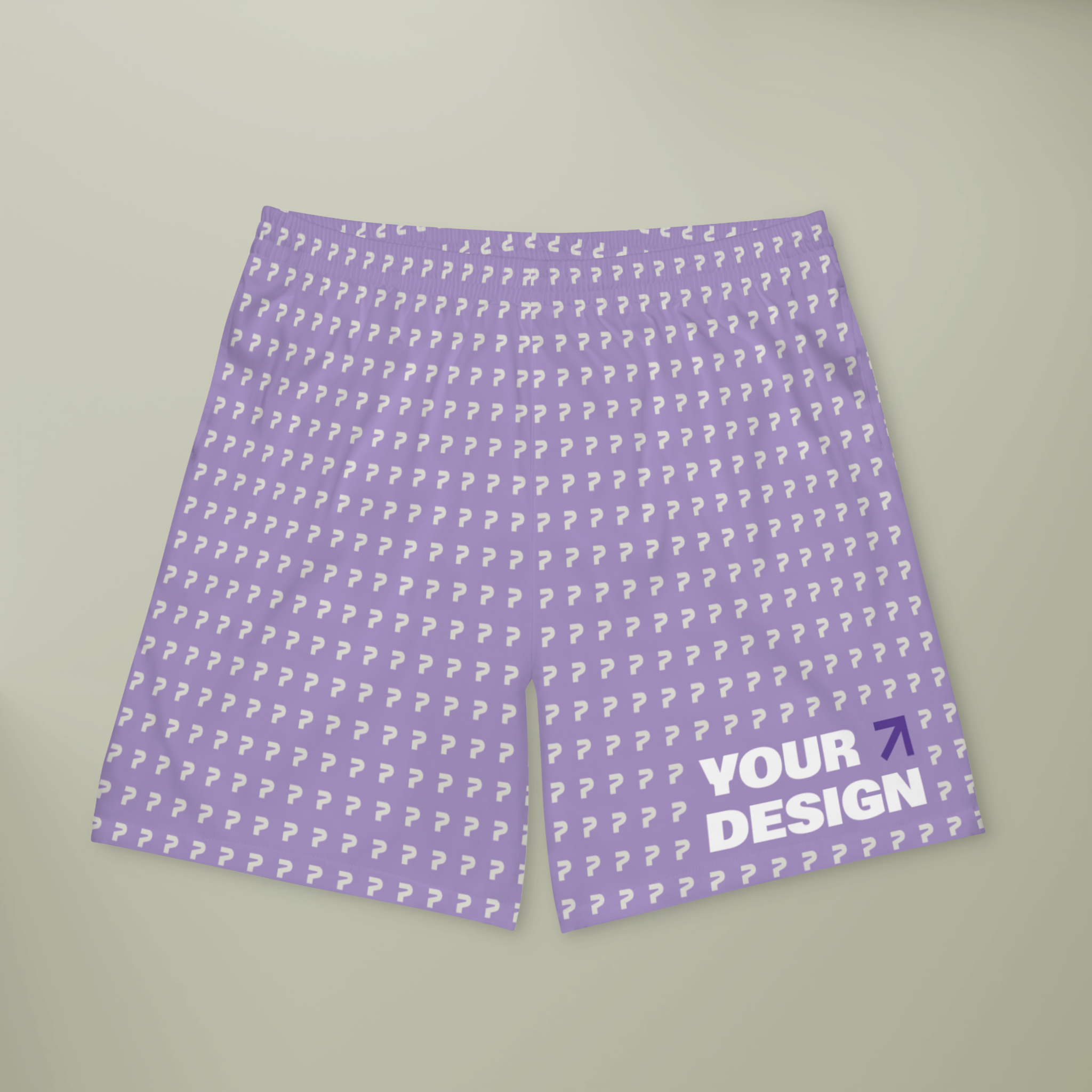 Men's Elastic Beach Shorts (AOP)