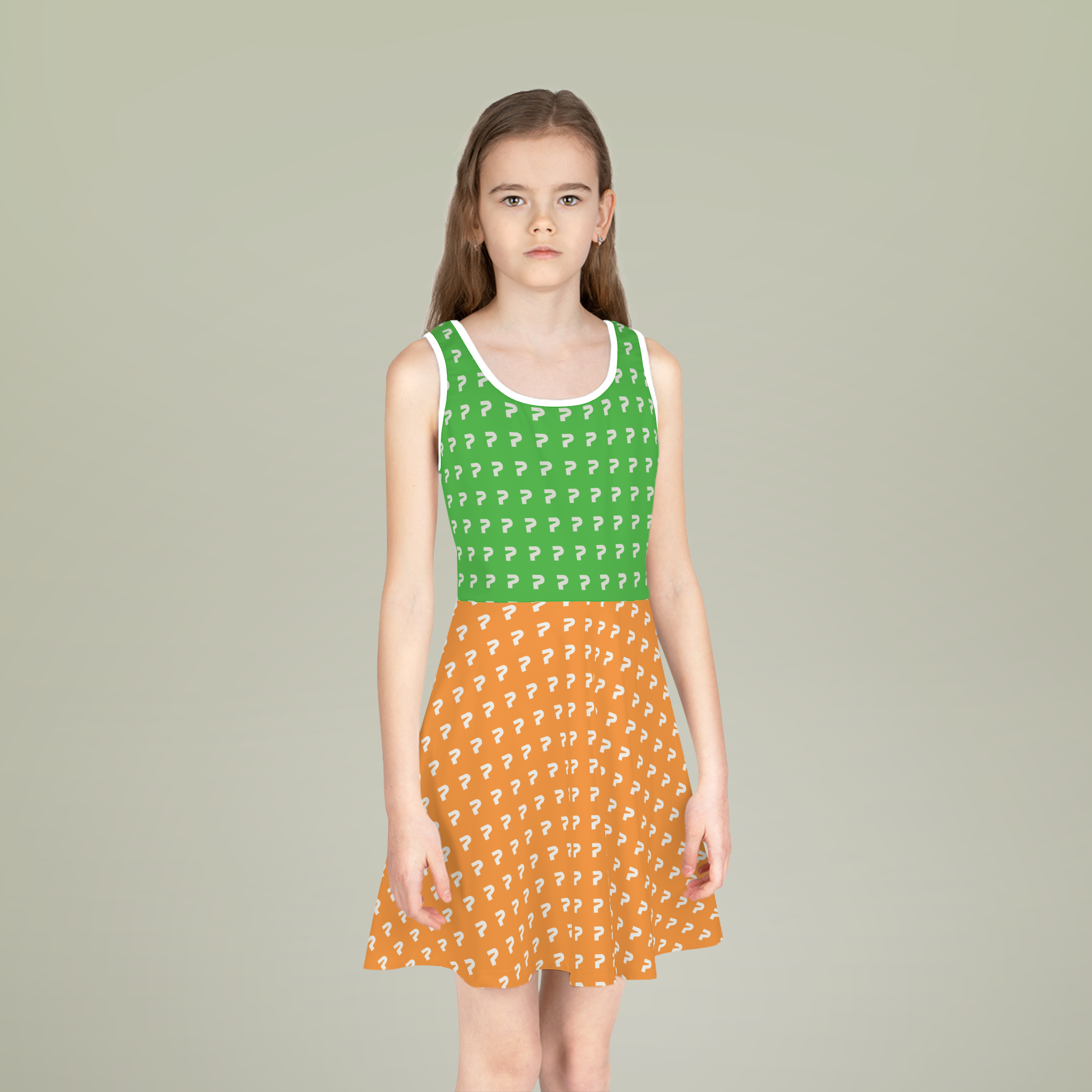 Girls' Sleeveless Sundress (AOP)