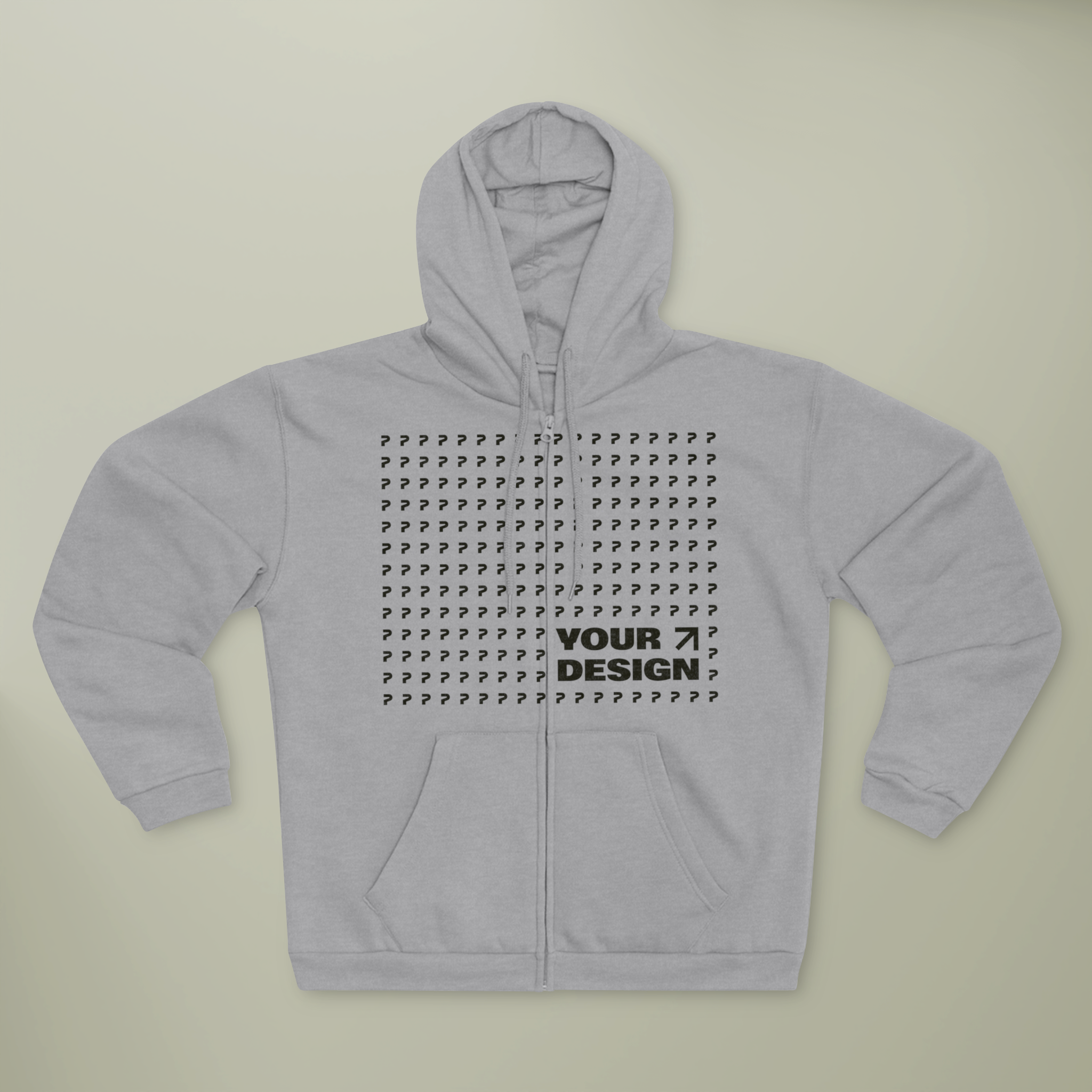 Unisex Hooded Zip Sweatshirt - Thumbnail Image