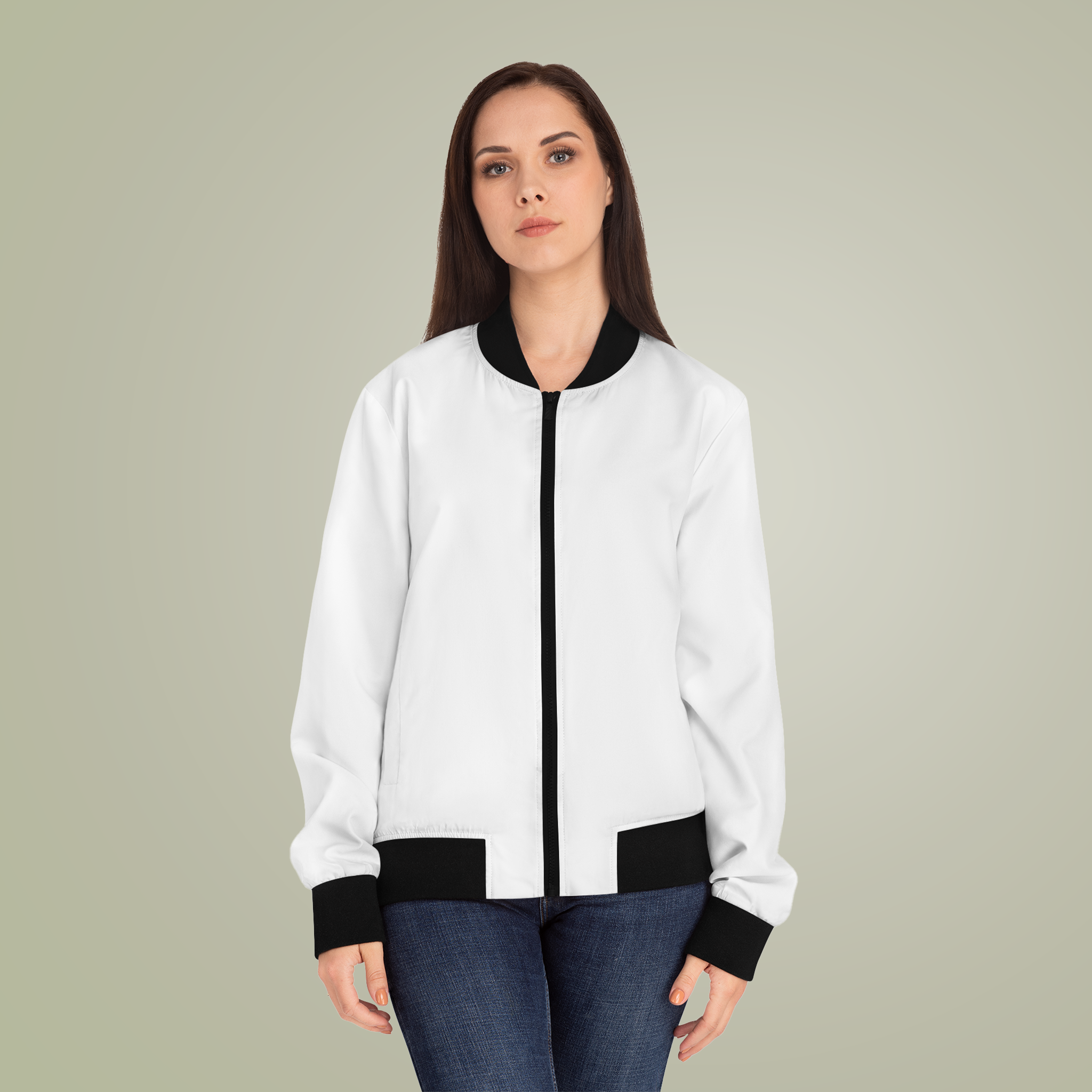 Women's Bomber Jacket (AOP)Design