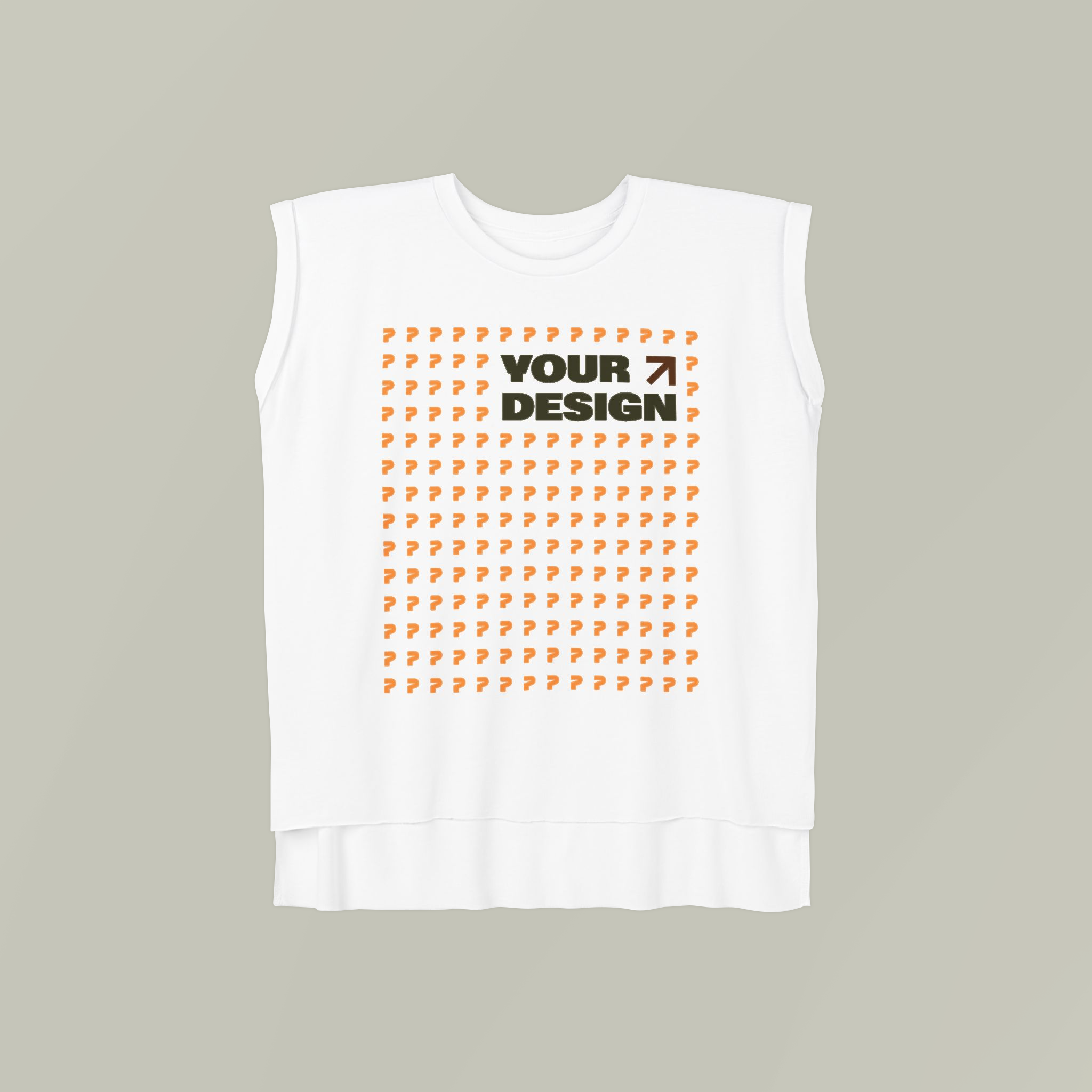 Women’s Flowy Rolled Cuffs Muscle Tee - Thumbnail Image
