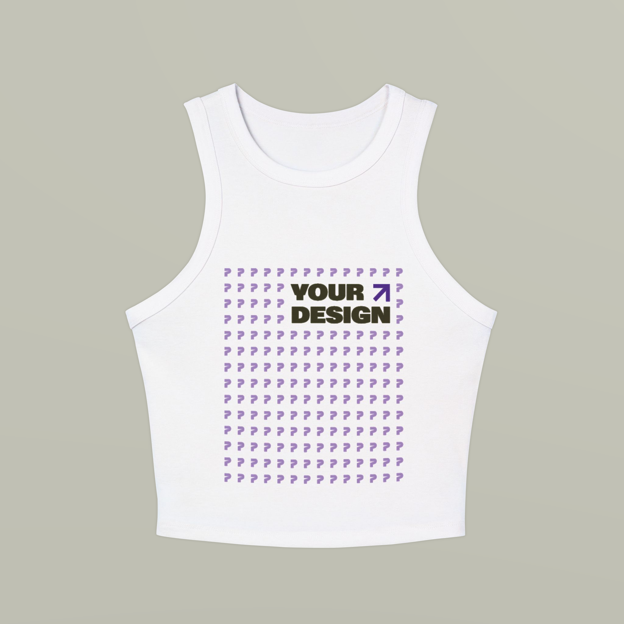 Women's Micro Rib Racer Tank Top - Thumbnail Image