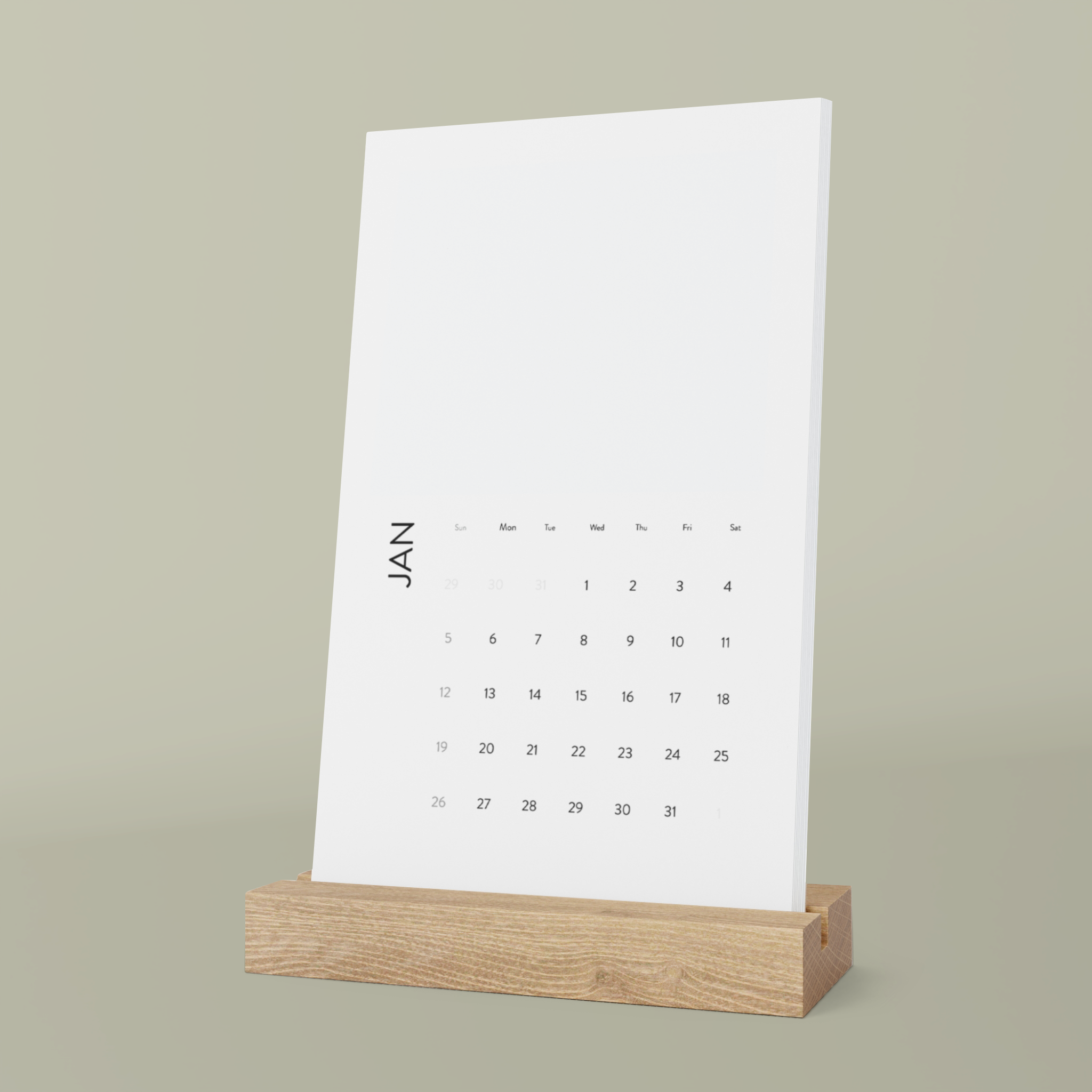 Vertical Desk Calendar (2025)Design