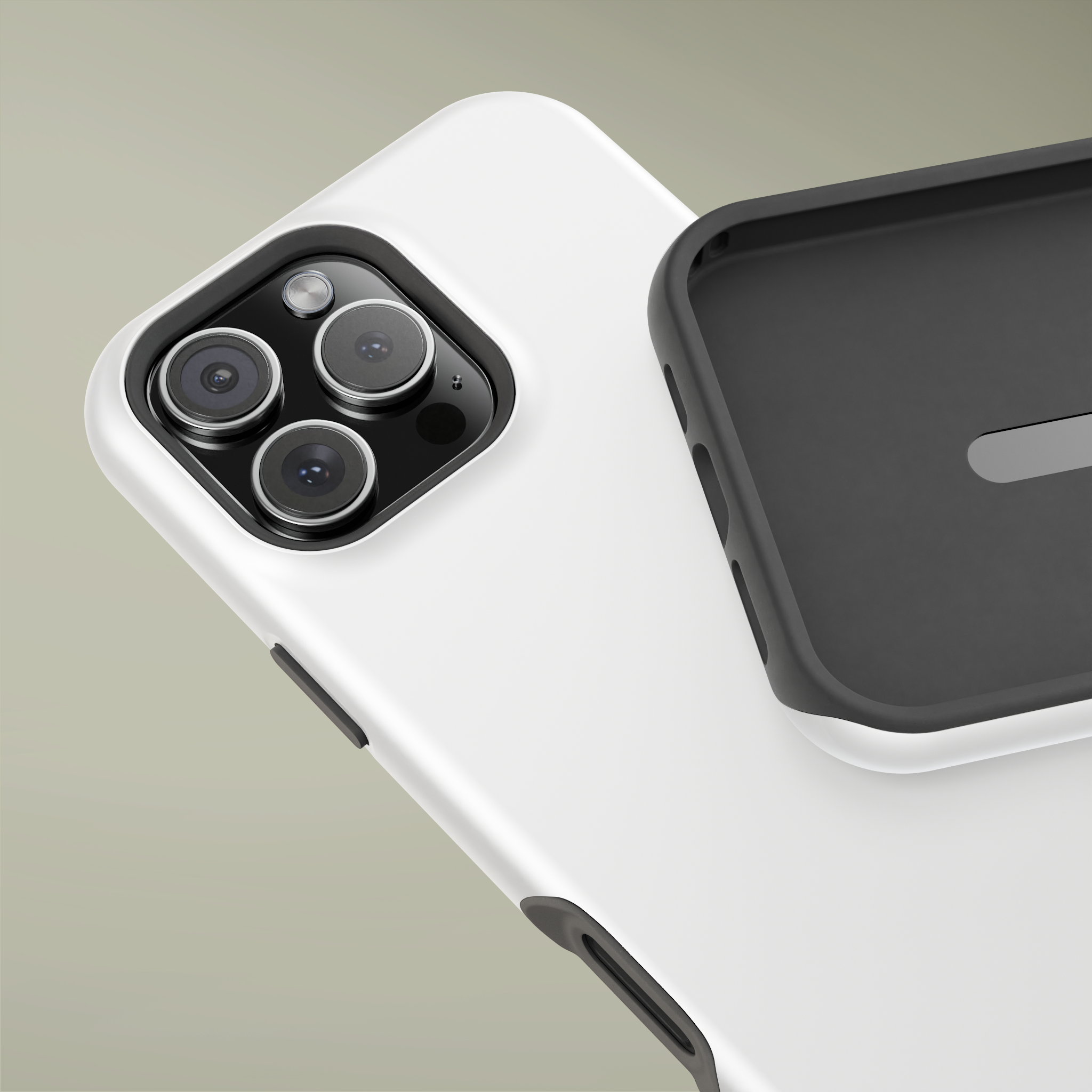 Minimalist magnetic tough case in deep graphite gray