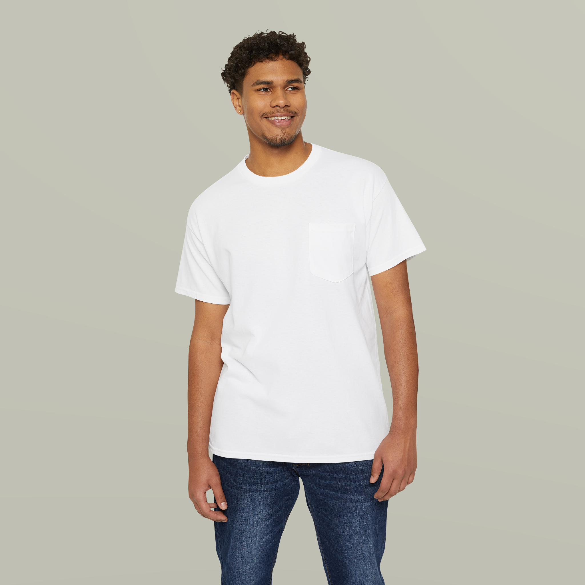Unisex Heavy Cotton Pocket Tee - Main Image