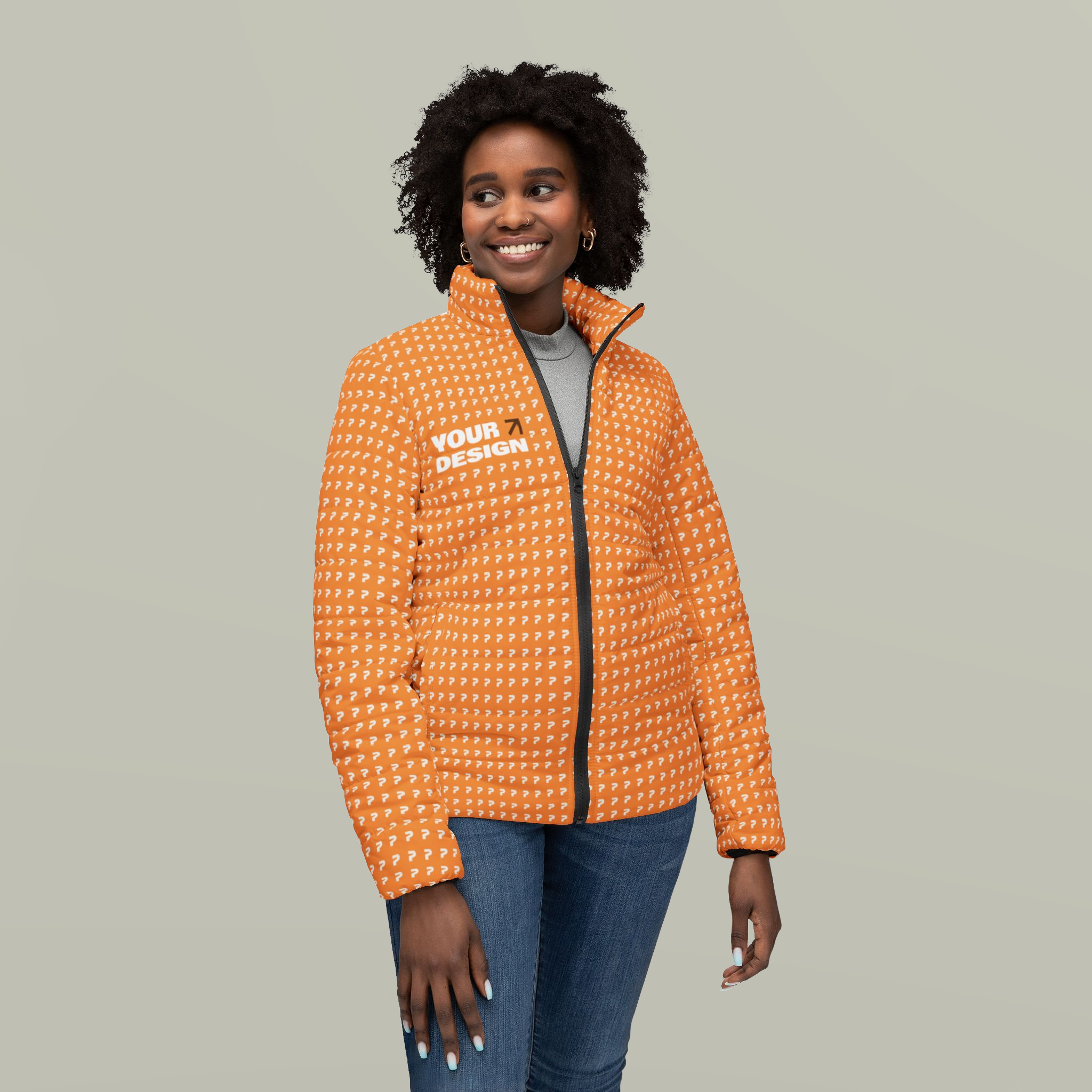 Women’s Puffer Jacket (AOP)