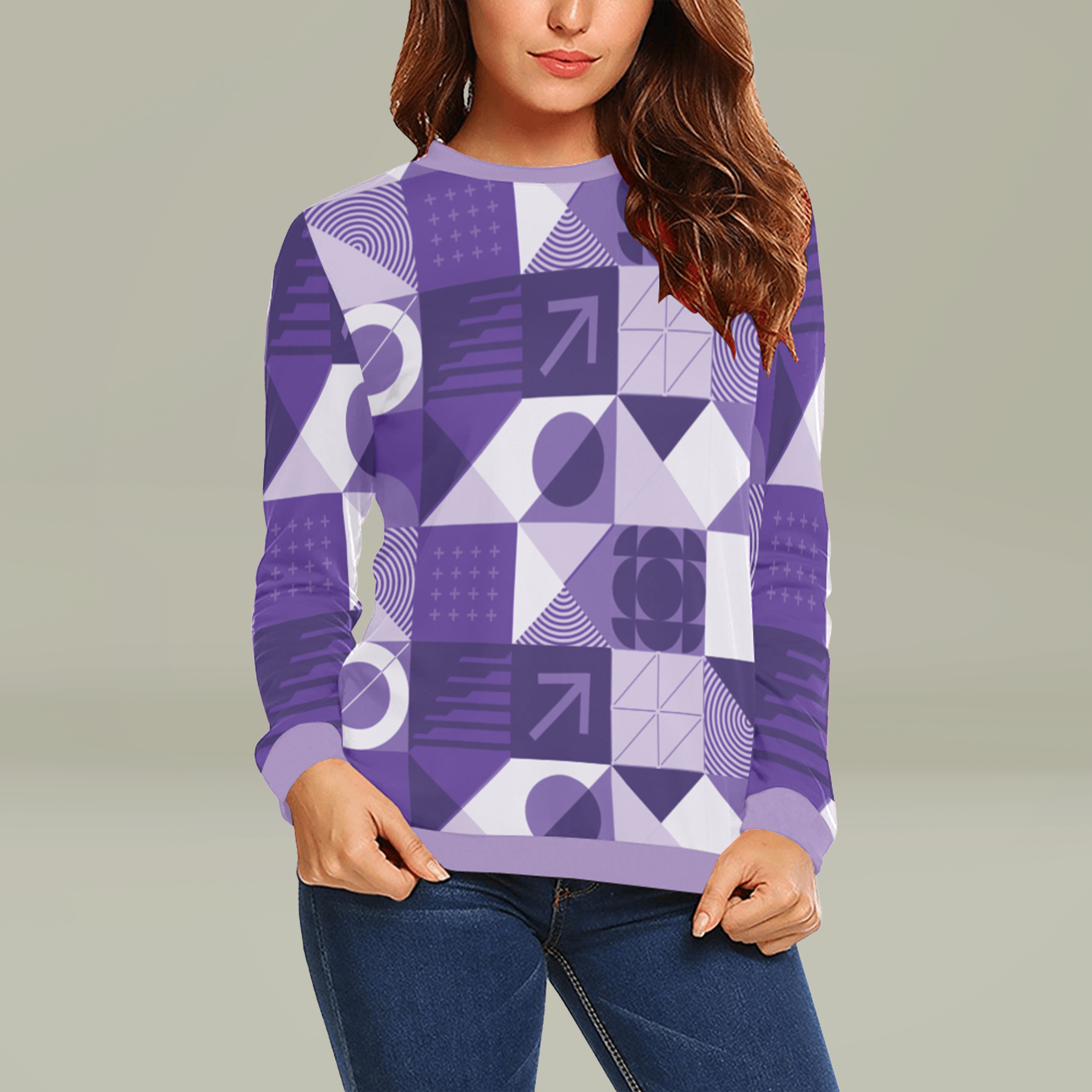Women's Crewneck Sweatshirt (AOP) - Thumbnail Image