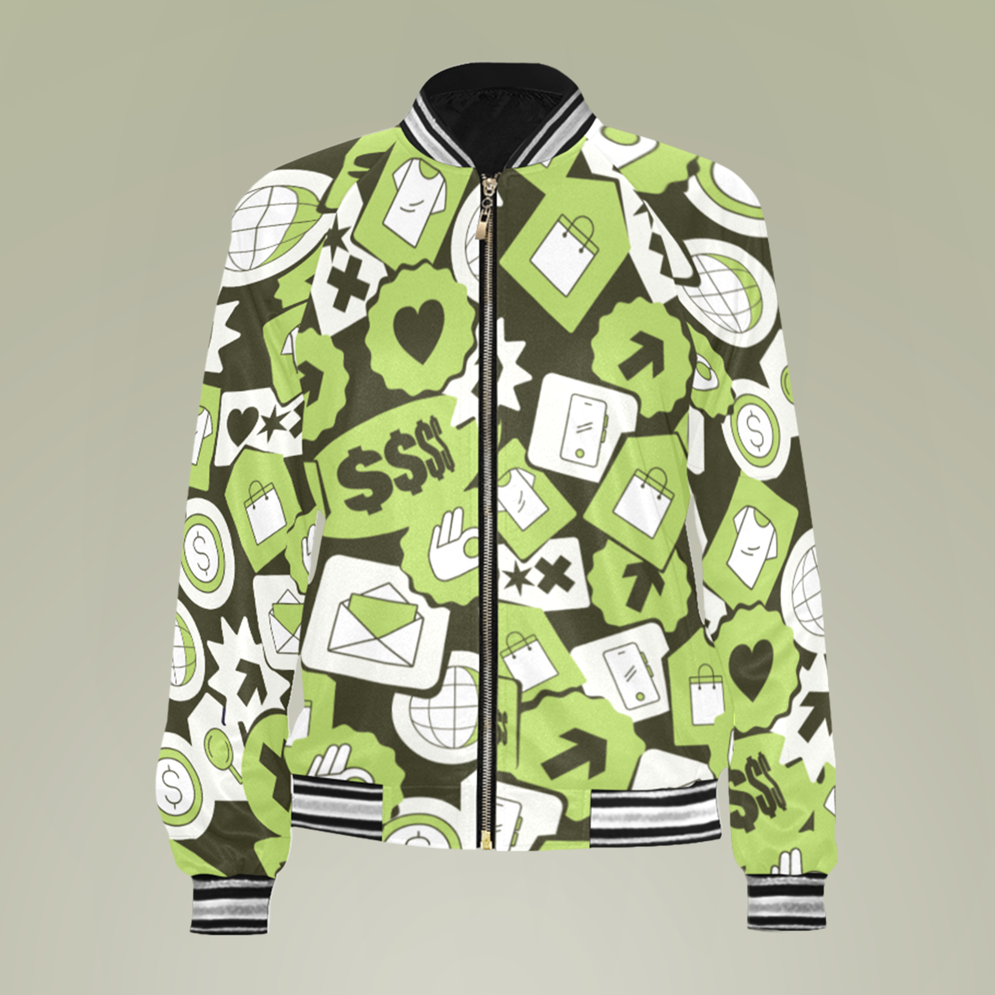 Women's Varsity Jacket (AOP) - Thumbnail Image