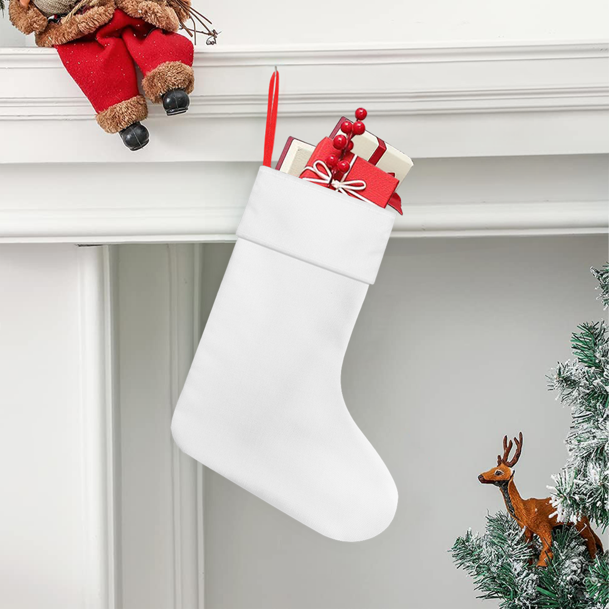 Christmas Stocking (Linen) - Thumbnail Image