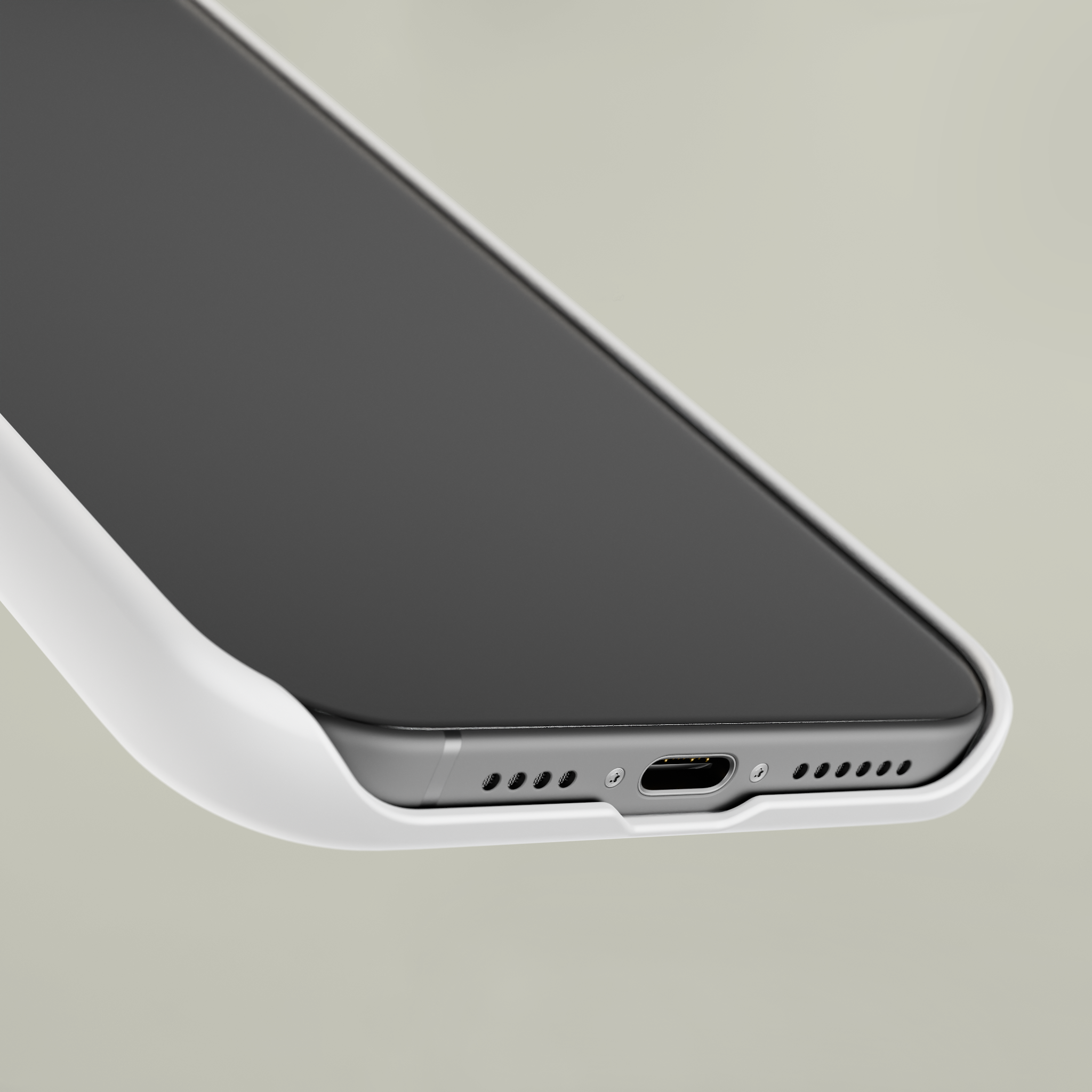 Slim magnetic case with smooth black finish and clean lines