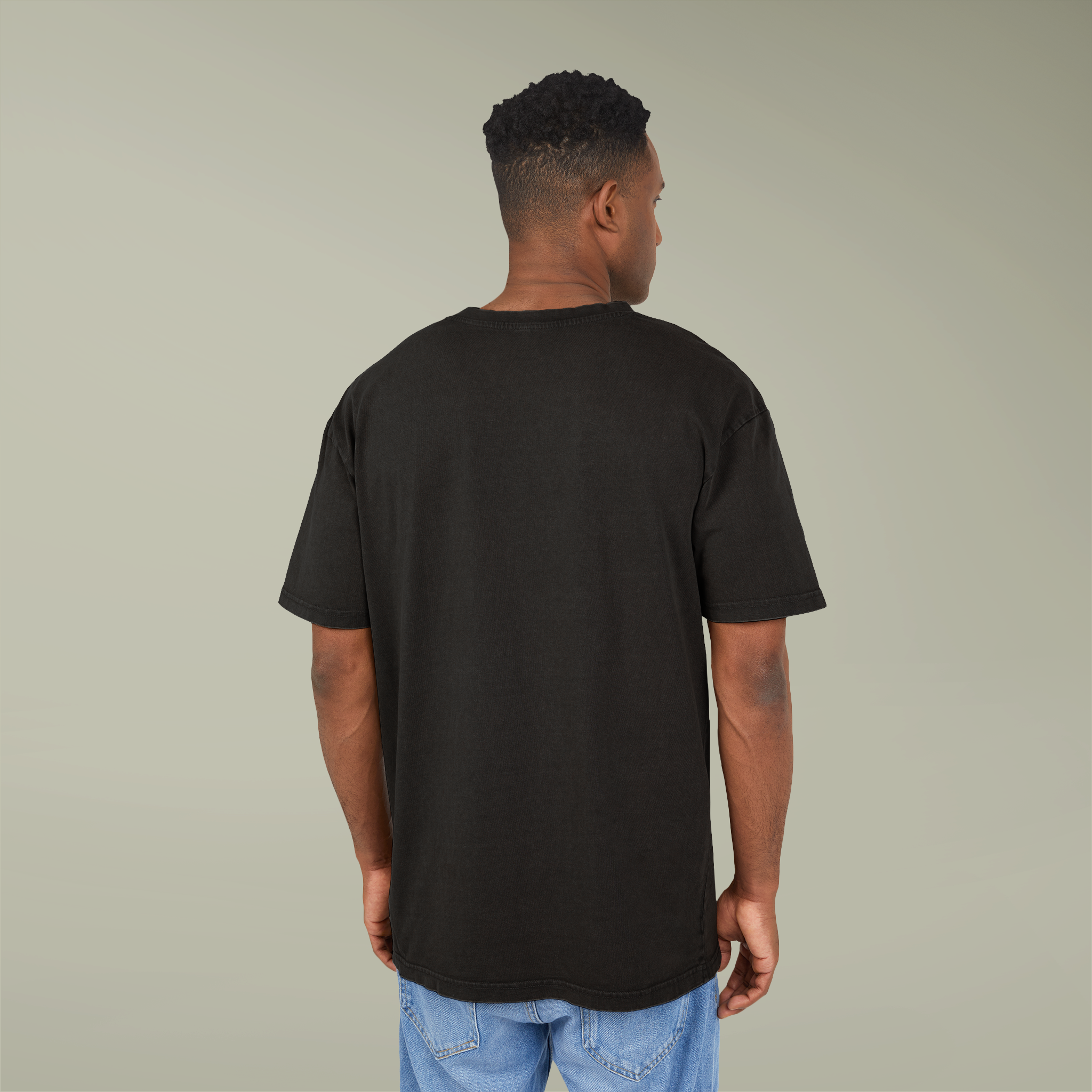 Men's Acid Washed Heavy Oversize Tee - Thumbnail Image