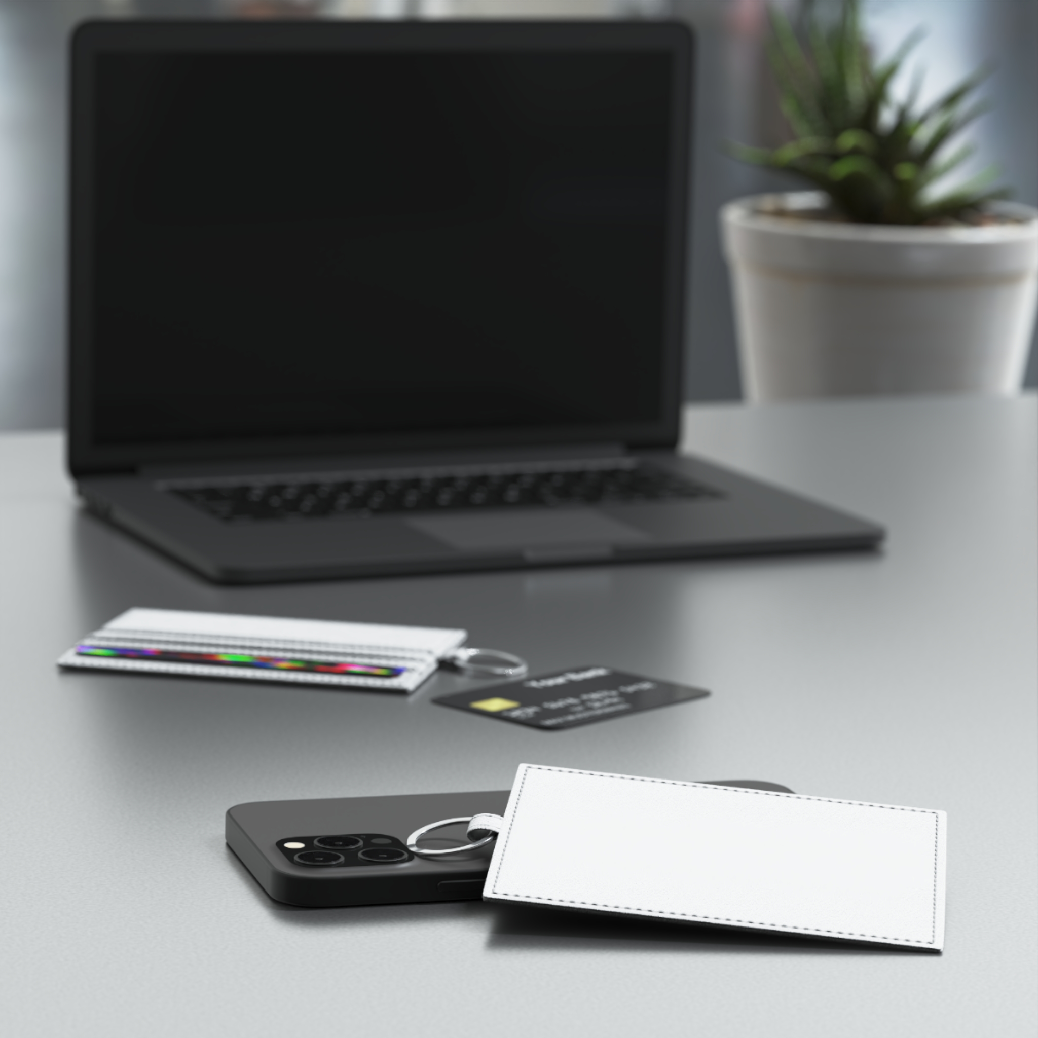 Saffiano Leather Card Holder - Thumbnail Image