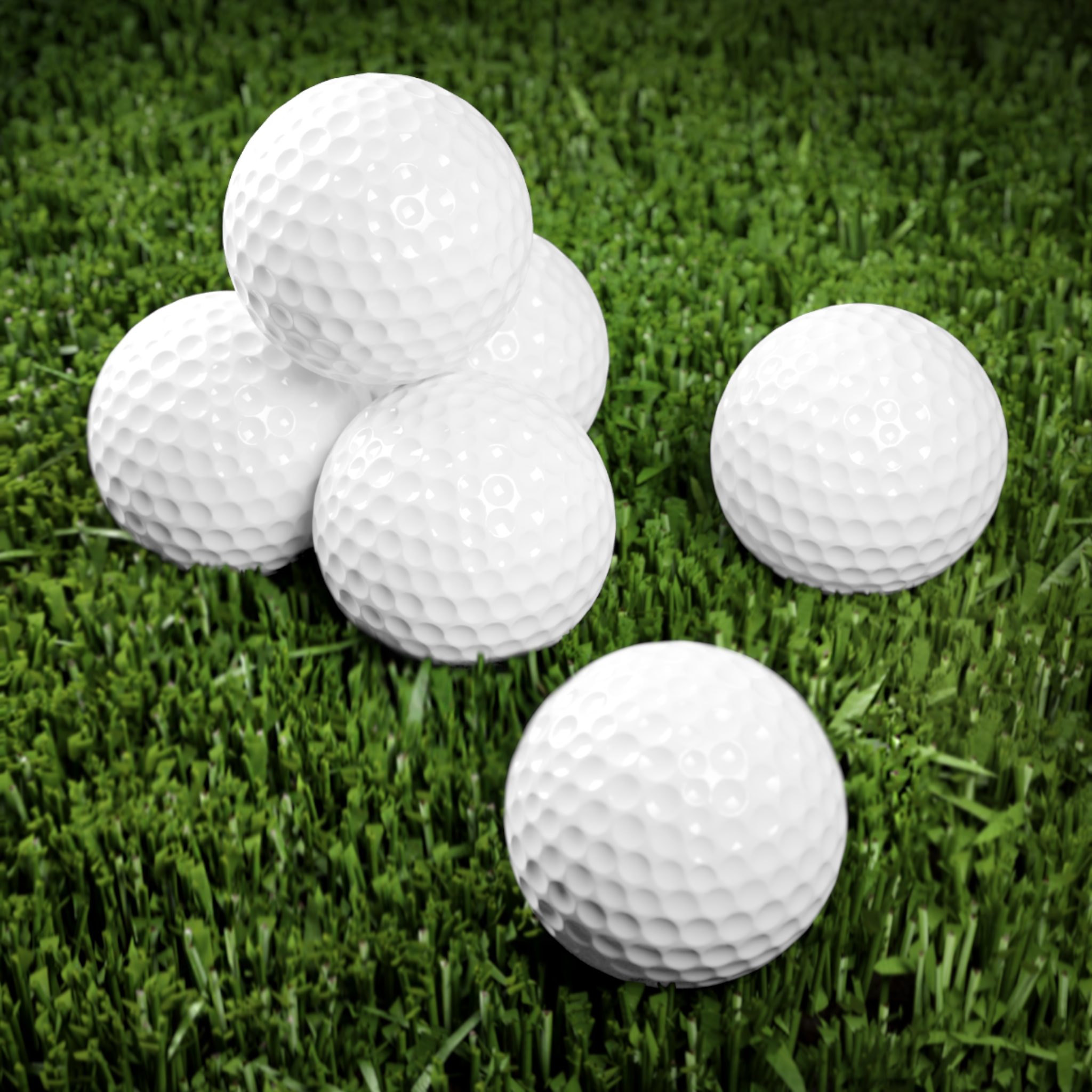Golf Balls, 6pcs - Thumbnail Image