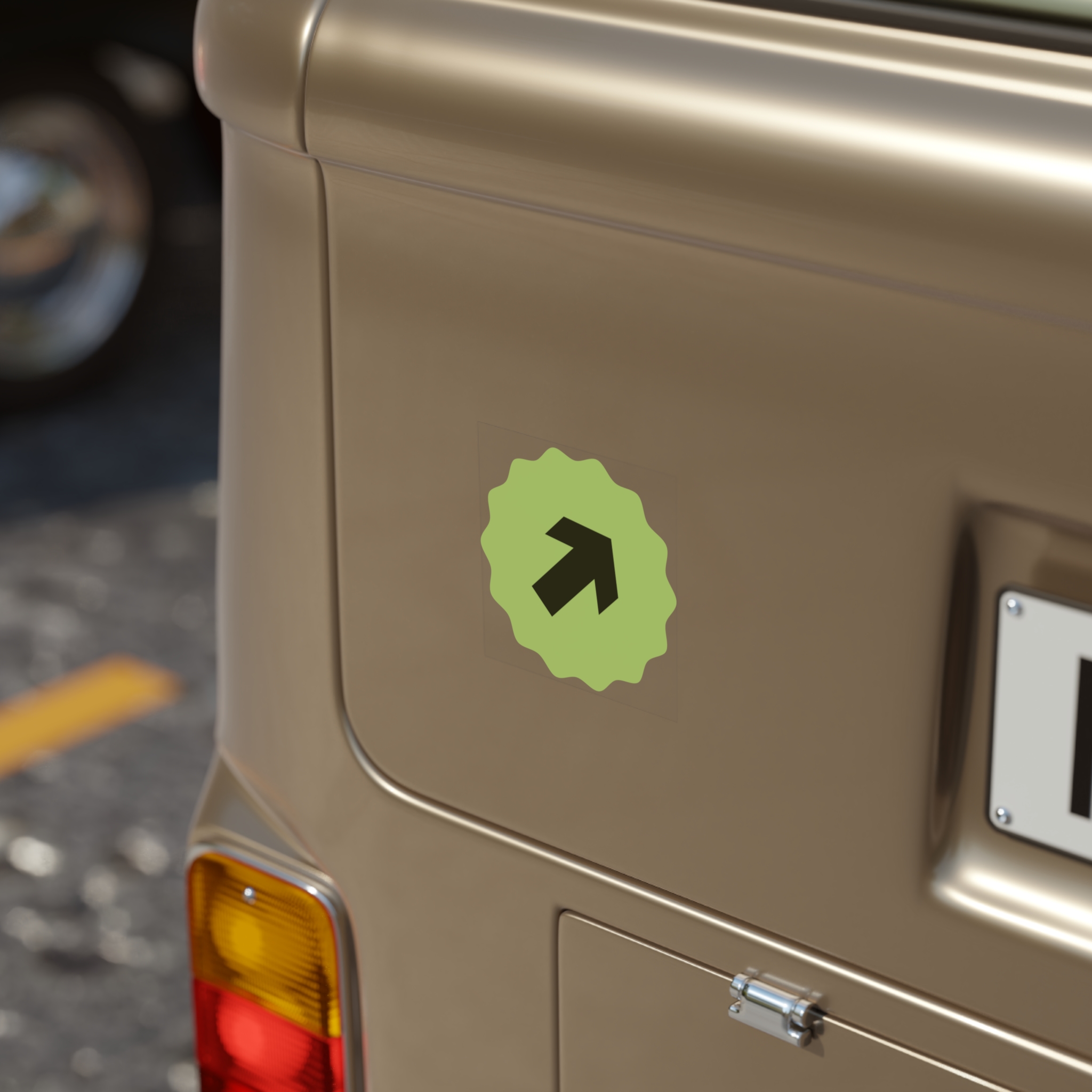 Transparent Outdoor Stickers, Square, 1pc - Thumbnail Image