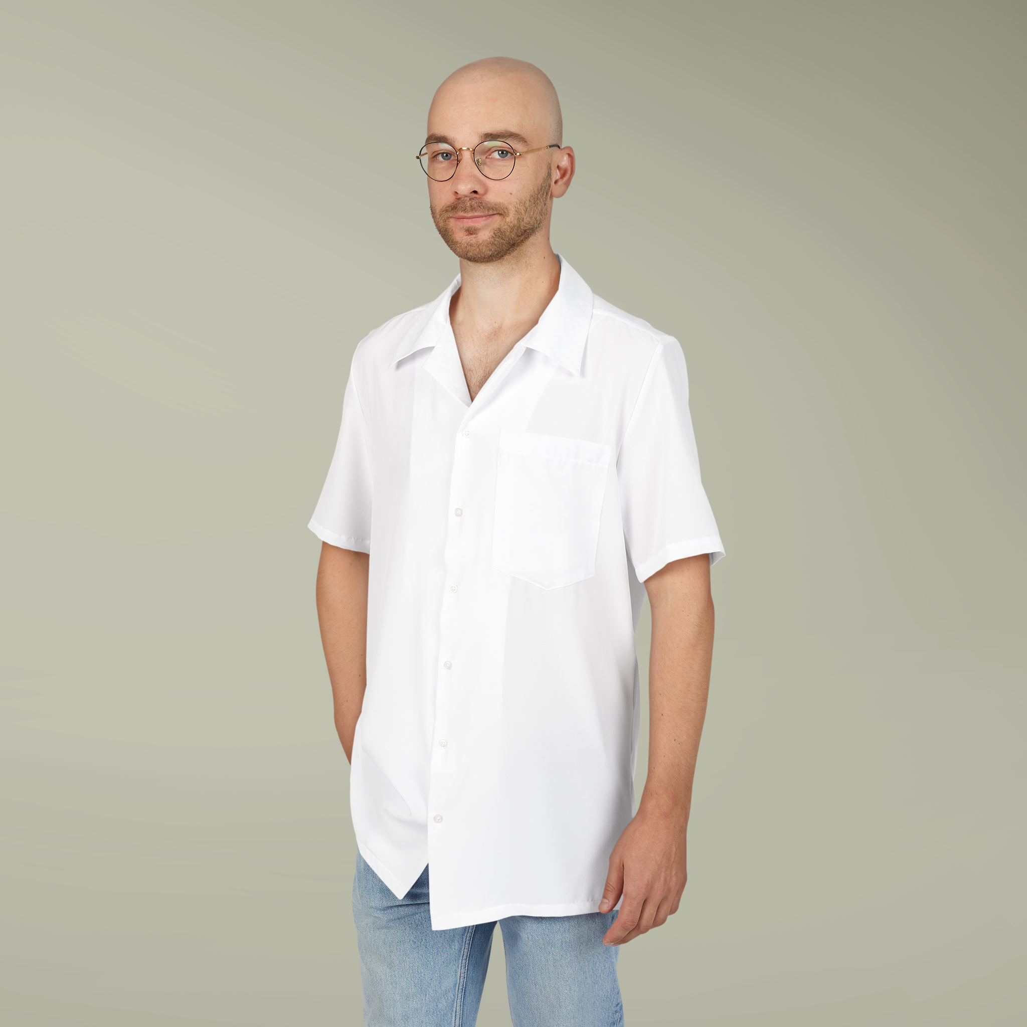 Unisex Hawaiian Button-Down Shirt (AOP)Design
