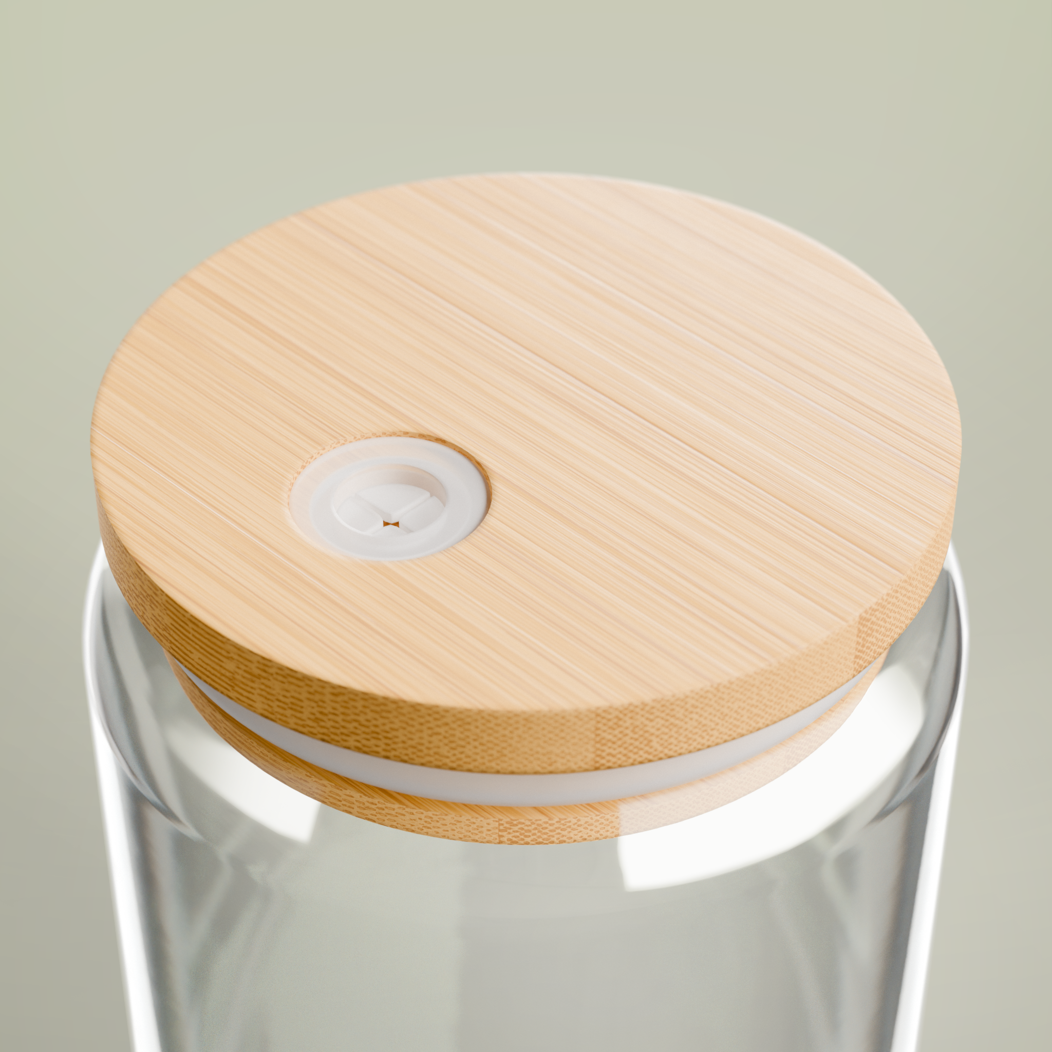 Glass Can with Straw and Lid, 16oz - Thumbnail Image