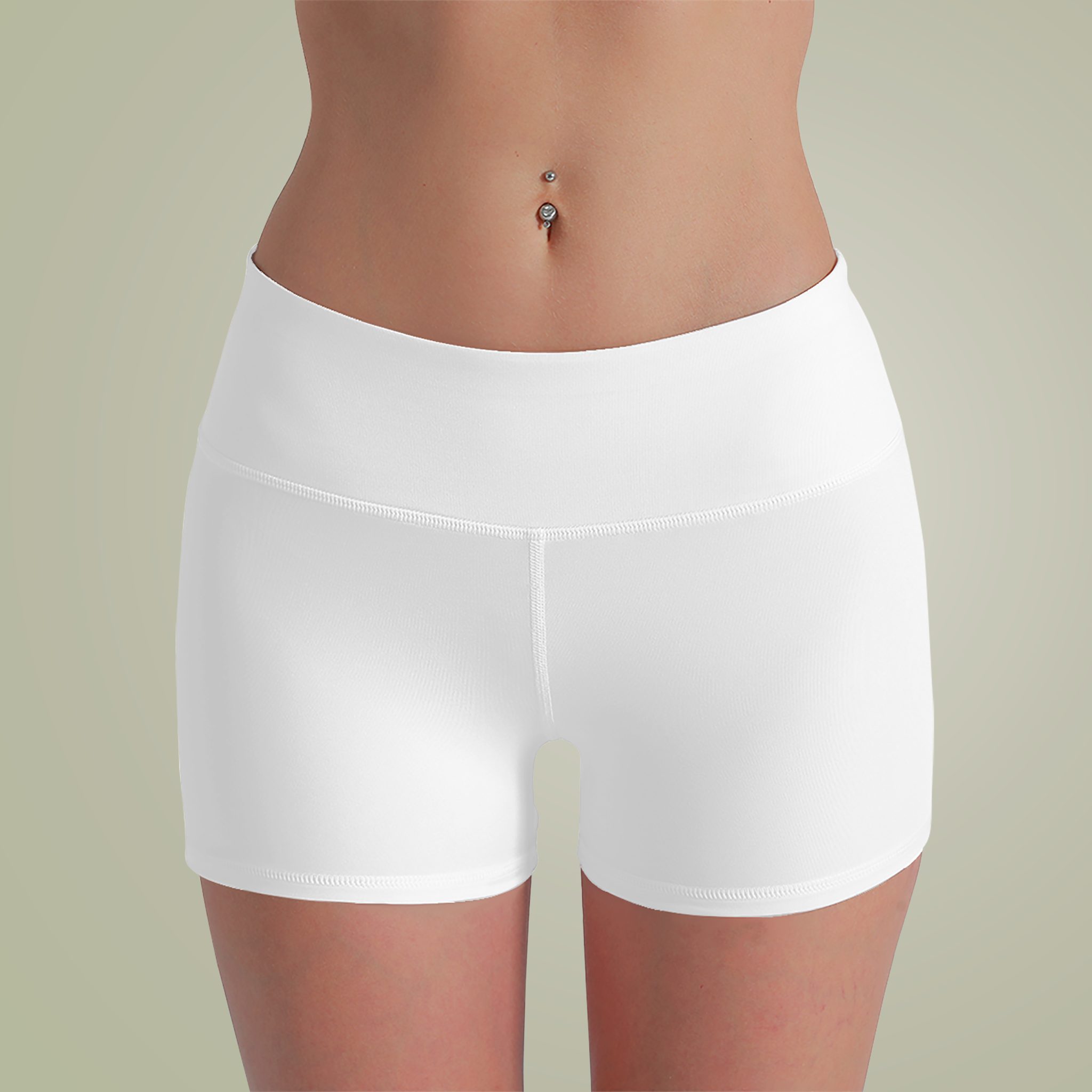 Women's Polyester Yoga Shorts (AOP)Design