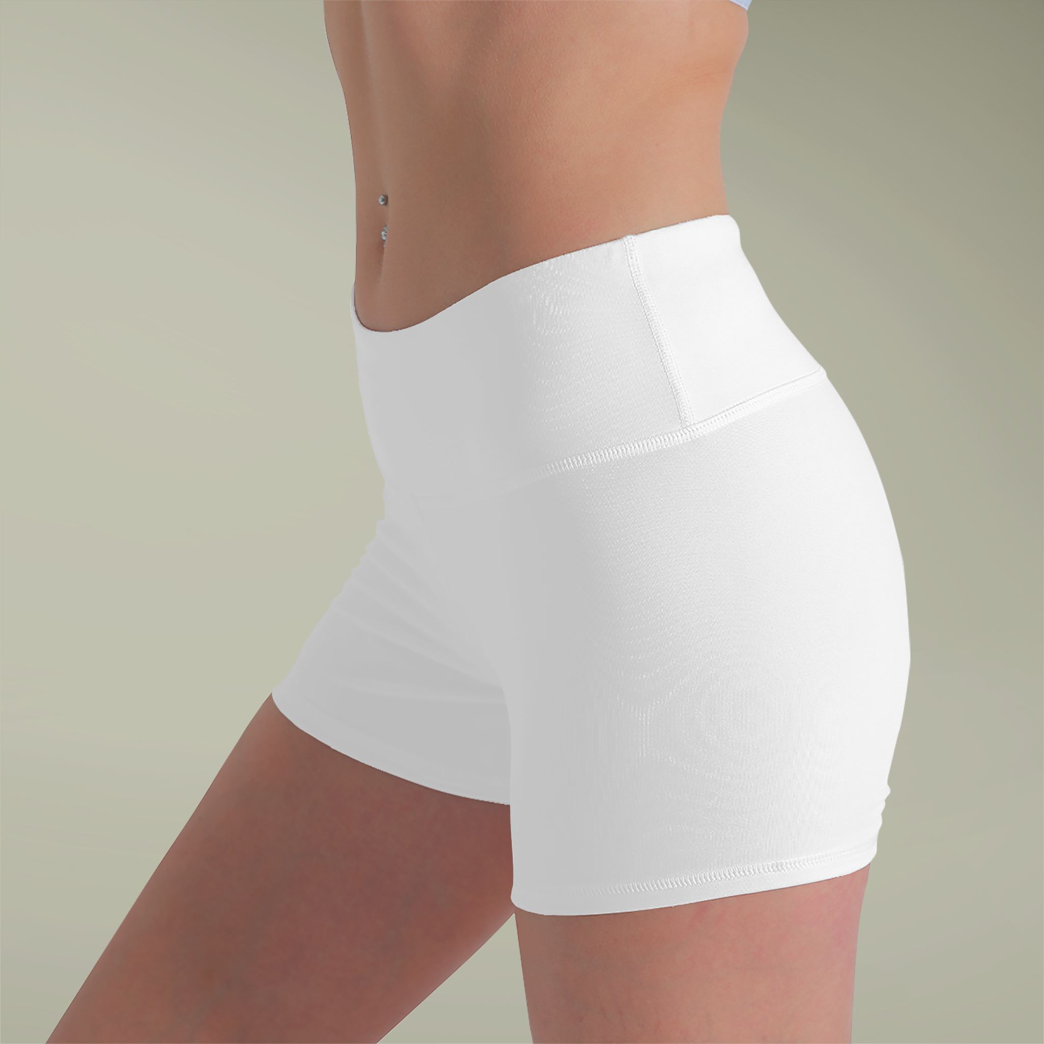 Women's Polyester Yoga Shorts (AOP)