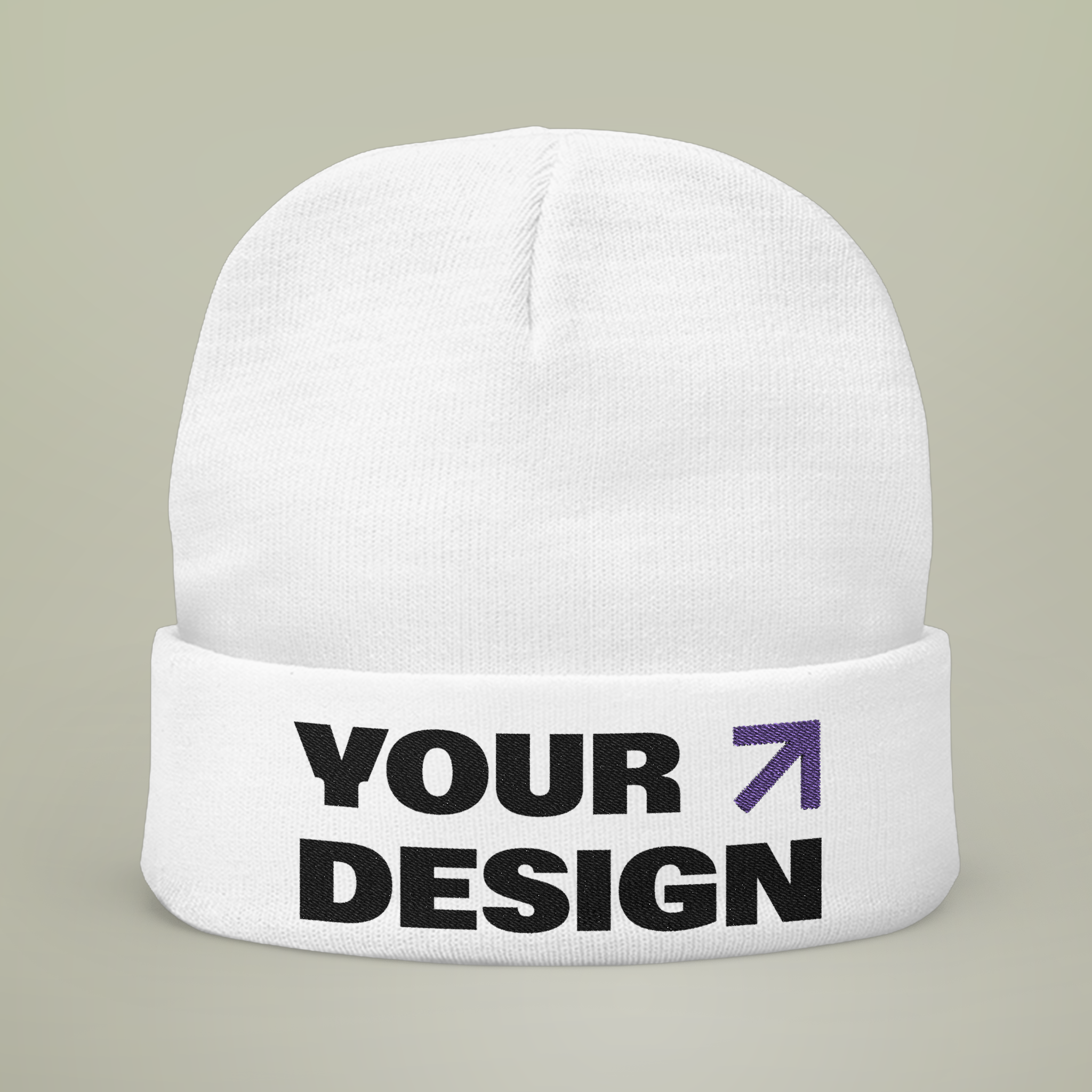 Knit Beanie (Embroidery)