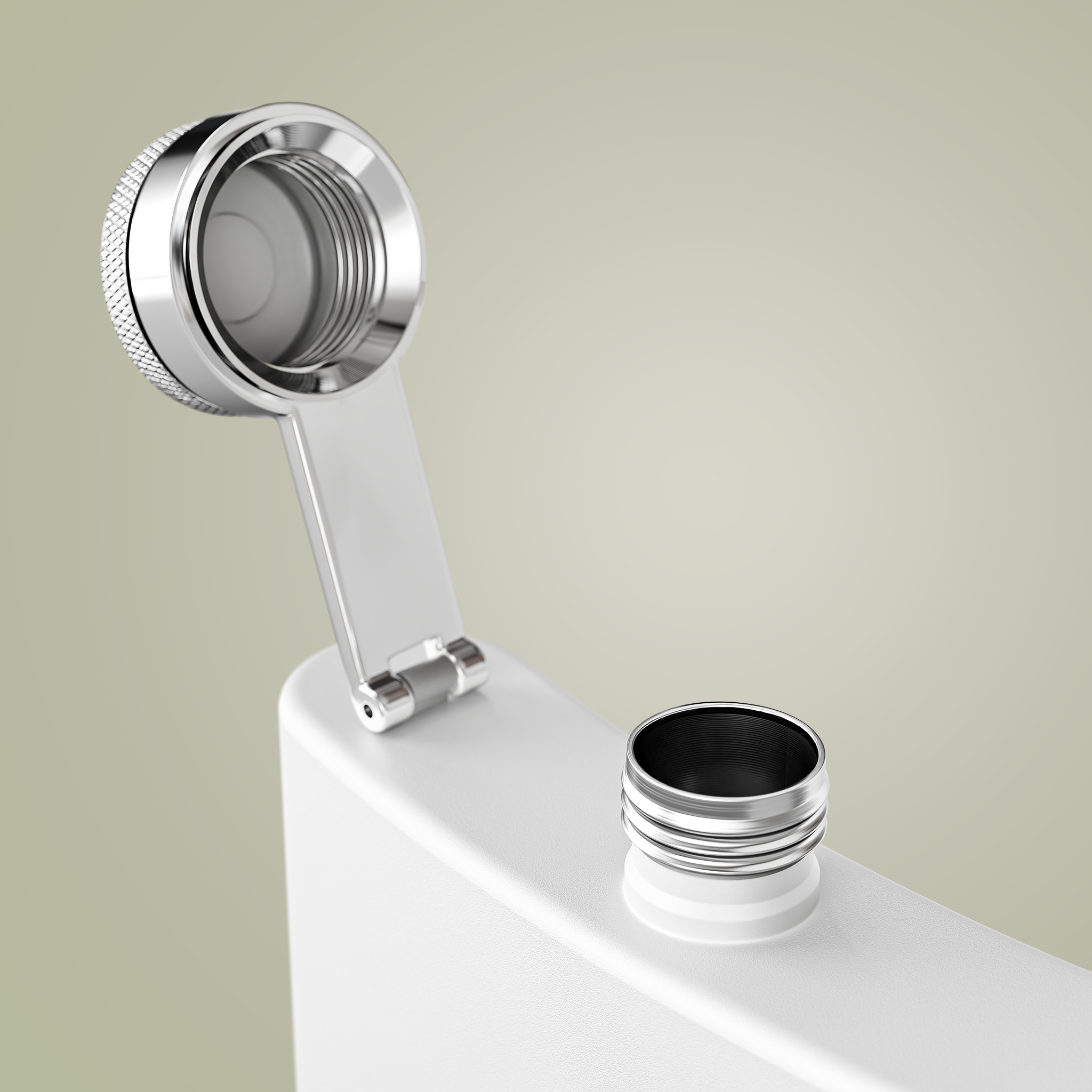 Stainless Steel Flask, 6oz - Thumbnail Image