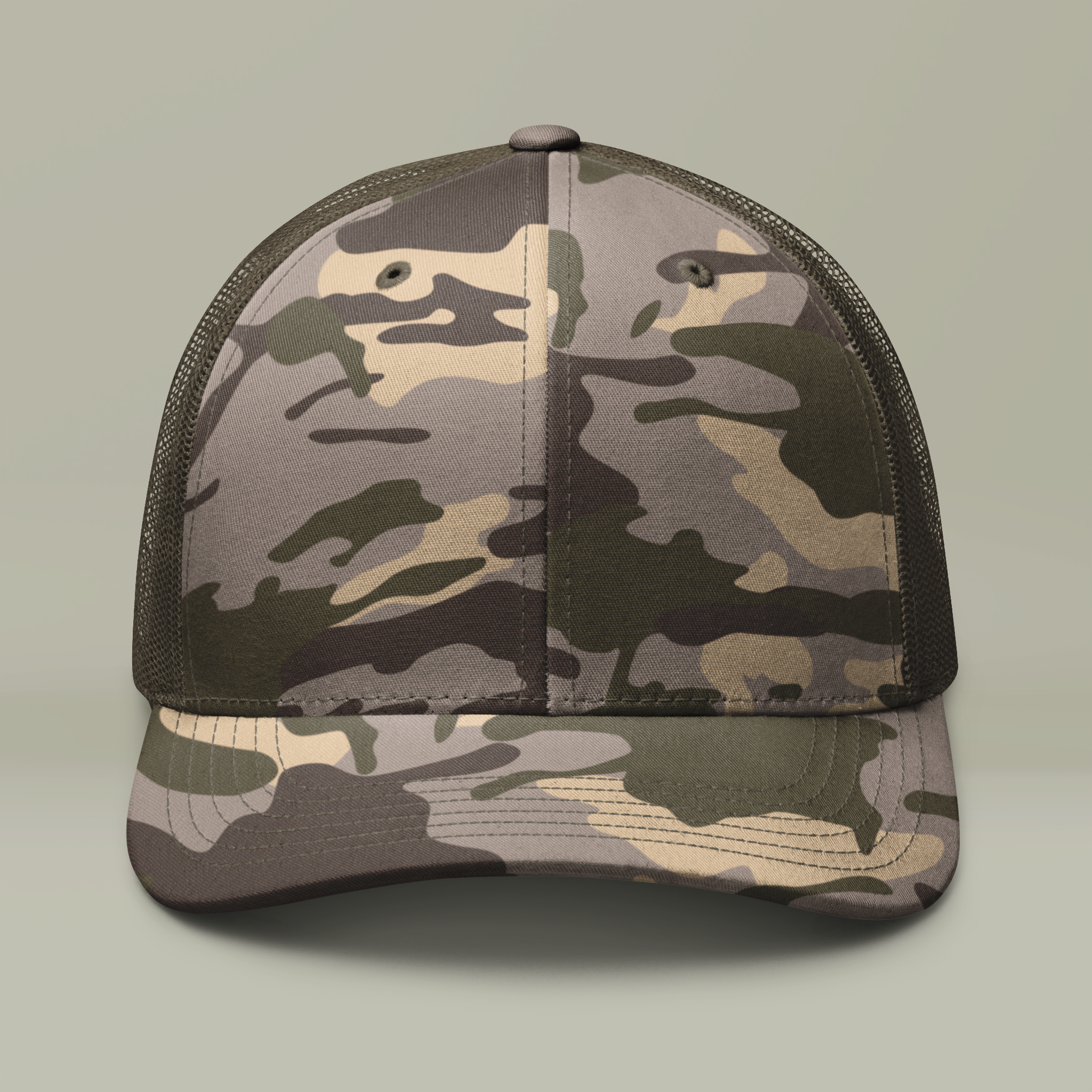 Camouflage Trucker Hat (Embroidery)Design