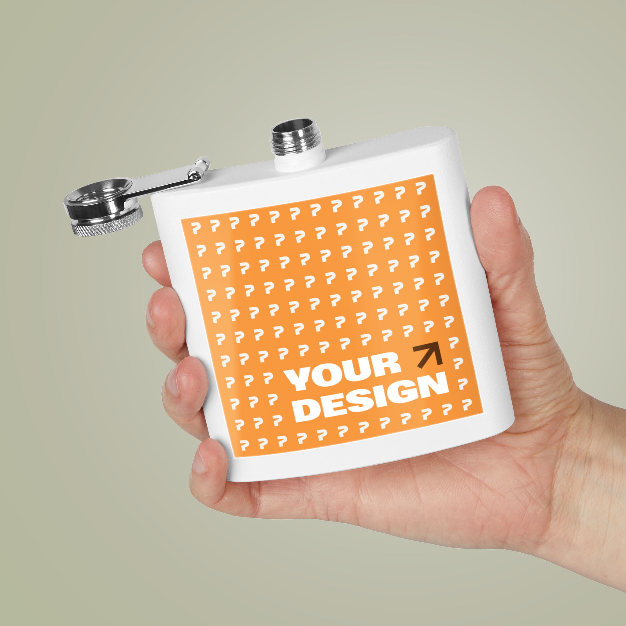 Custom Flask, Stainless Steel | Print On Demand